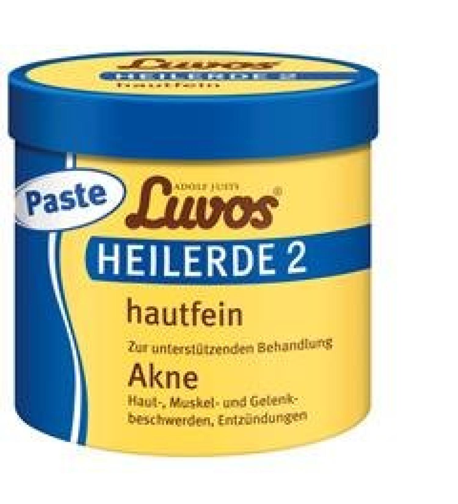 Luvos healing earth 2 skin-fine paste Paste Spar-Set 2x720g.For supporting treatment for acne skin muscle and joint complaints as well as inflammation.