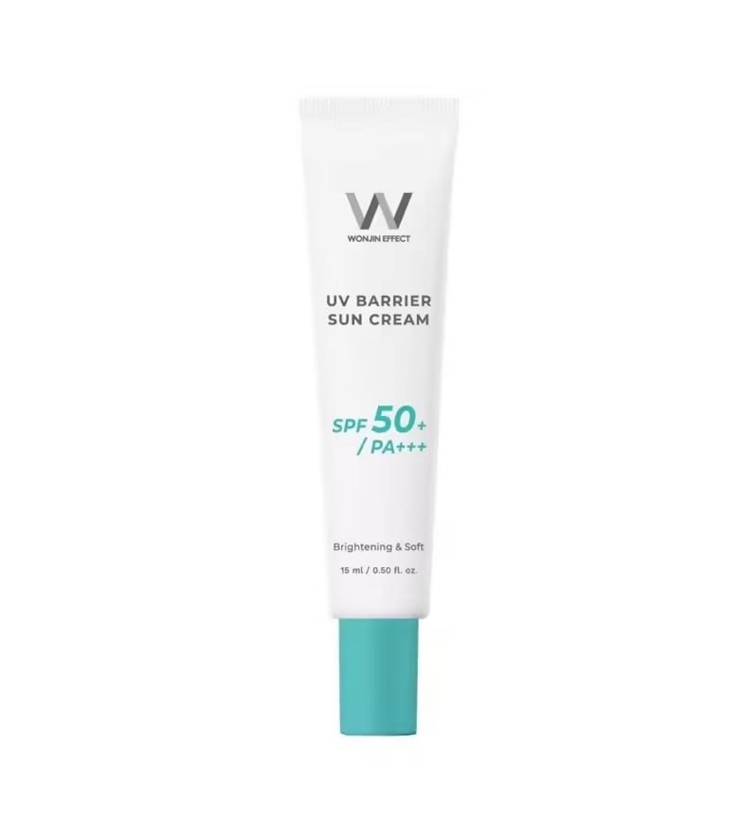 Wonjin Effect UV Barrier Sun Cream SPF 50+PA +++ 45ml High Protection Korean Sun Cream