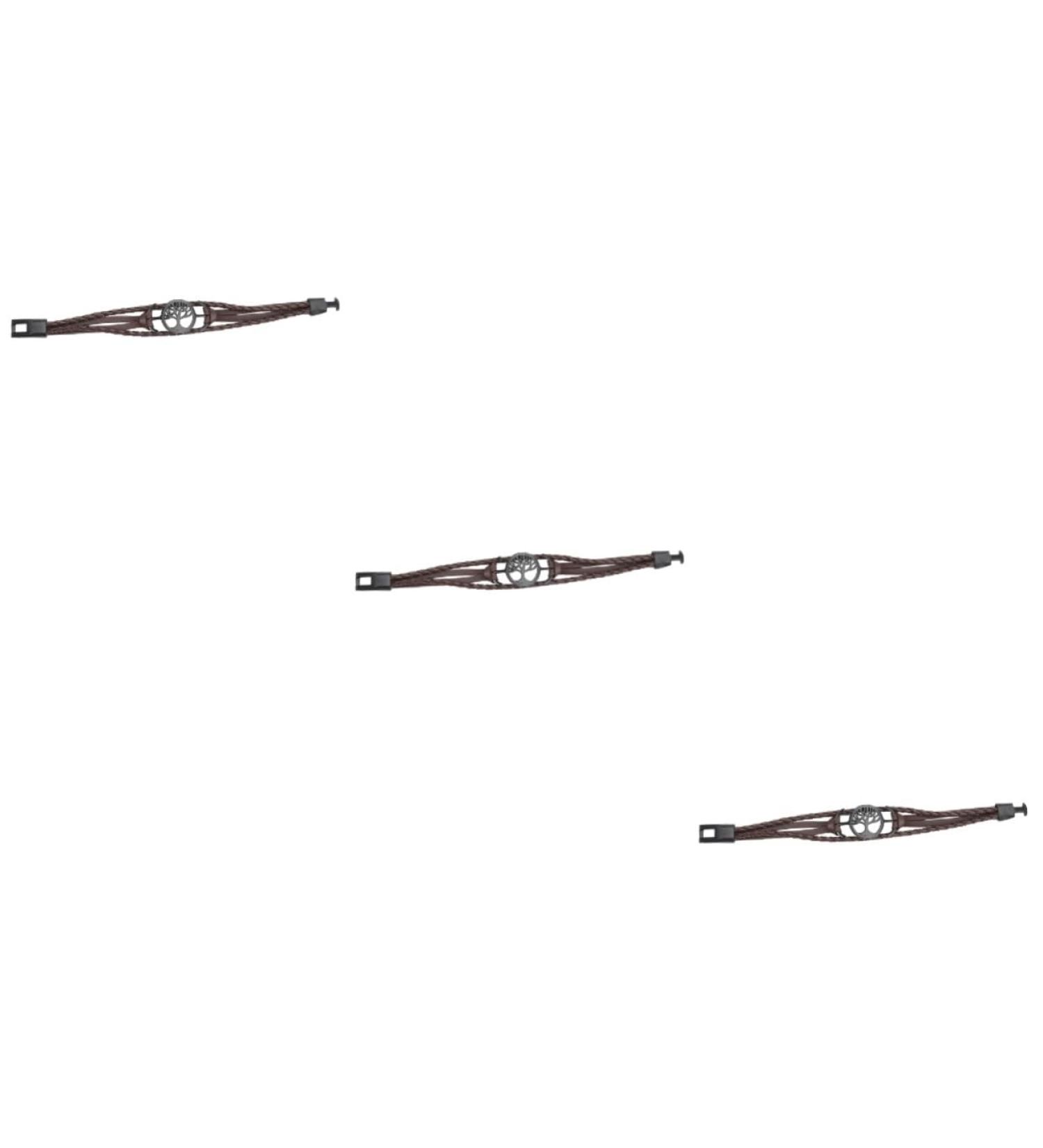 ABOOFAN 3 Pcs Christmas Tree Leather Bracelet Boyfriend Bracelets Braided Wrist Rings Braided Bracelets Couple Bracelet Vintage Bracelet Pendant Lovers Multi-layer Artificial Leather - Buy Online on GoSupps.com