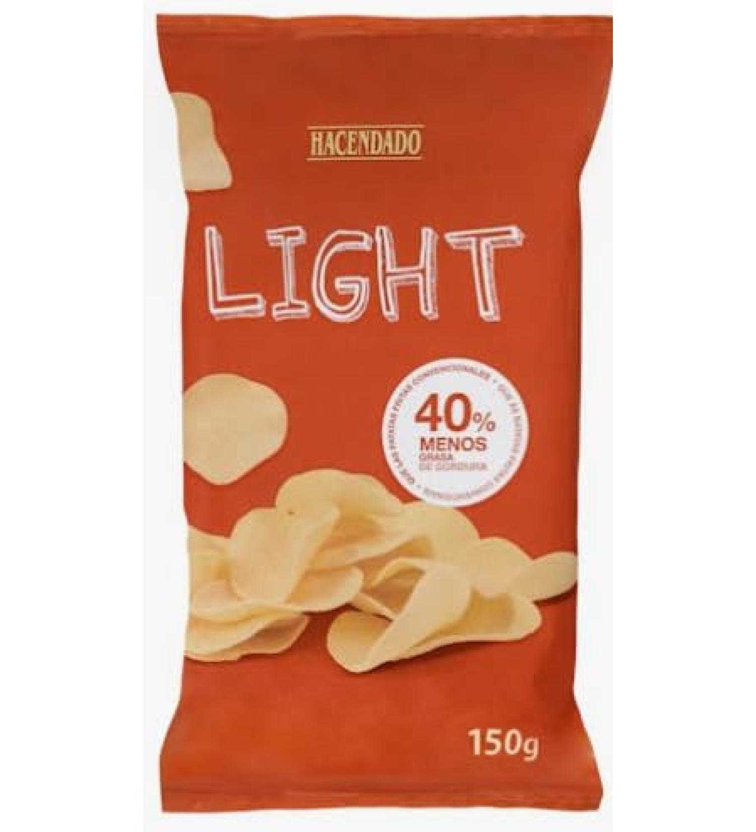 Hacendado Chips Light Croustillantes de Ma s 40% Moins de Mati res Grasses Sans Gluten 150g PACK 6