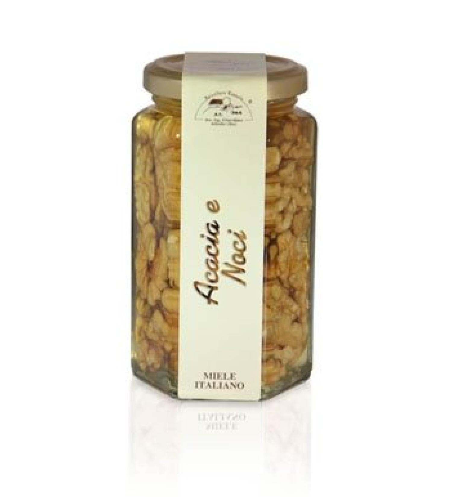Apicoltura Cazzola Italy - Walnut and Acacia Honey - Jar of 350 g
