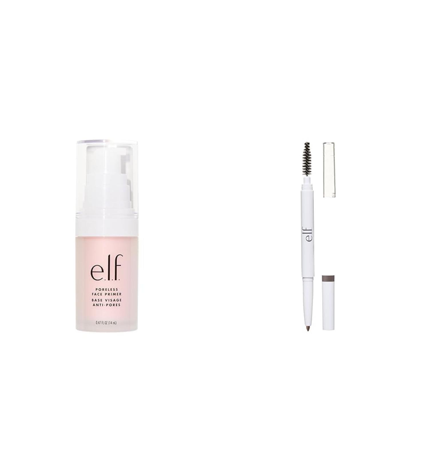 e.l.f. Poreless Face Primer + e.l.f. Instant Lift Brow Pencil (Neutral Brown) Bundle - Buy Online on GoSupps.com