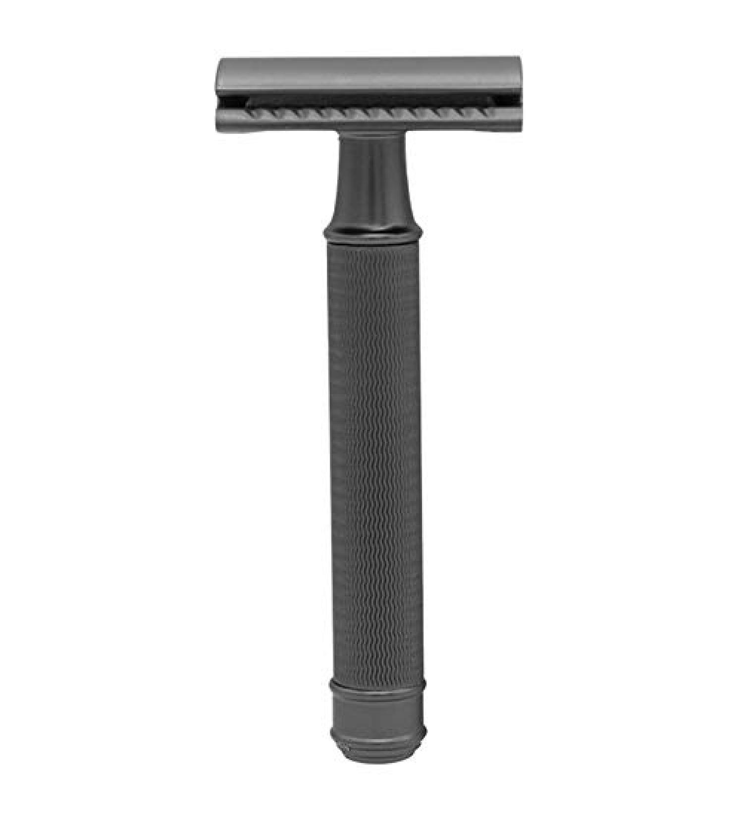 Enerrgeecko Classic Razor - Short Handle Double Edge Men's Razor Gift Box | 1 Razor & 5 Blades Included - Perfect for All Skin Types - Buy Online on GoSupps.com