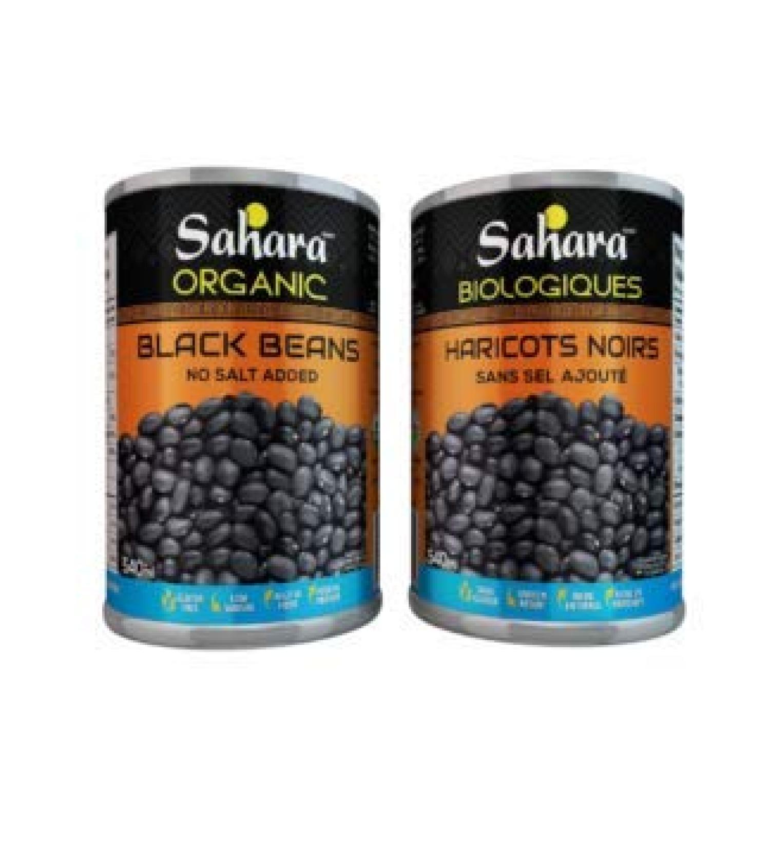 Sahara Organic Black Beans - No Salt Added (12-Pack) 12 x 540ml - Buy Online on GoSupps.com