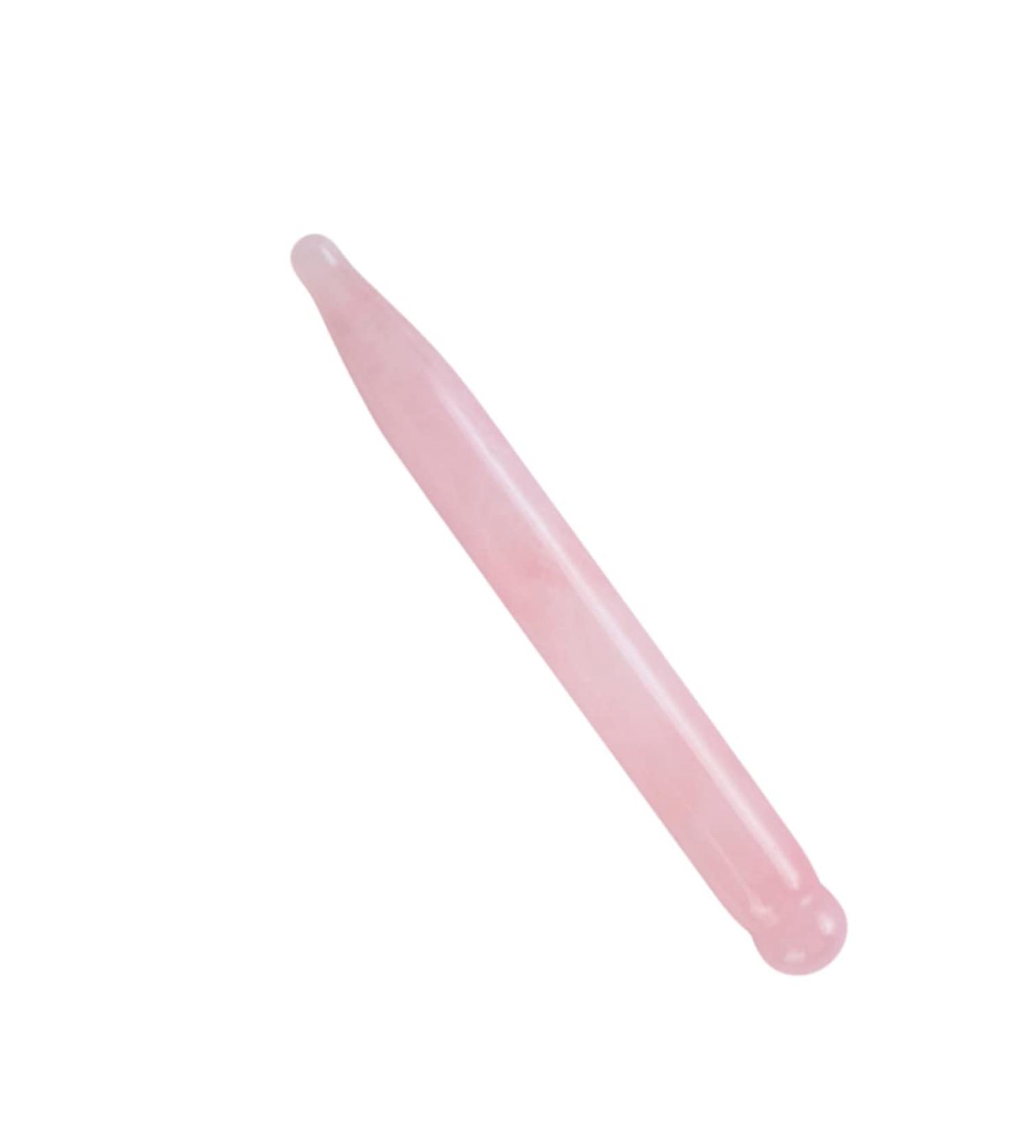 Buy Minkissy Crystal Slide Facial Tools - Self-Massage Acupress Rod & Eye Roller | Rose Quartz Foot Scraper & Body Massage Tool for Relaxation - Buy Online on GoSupps.com