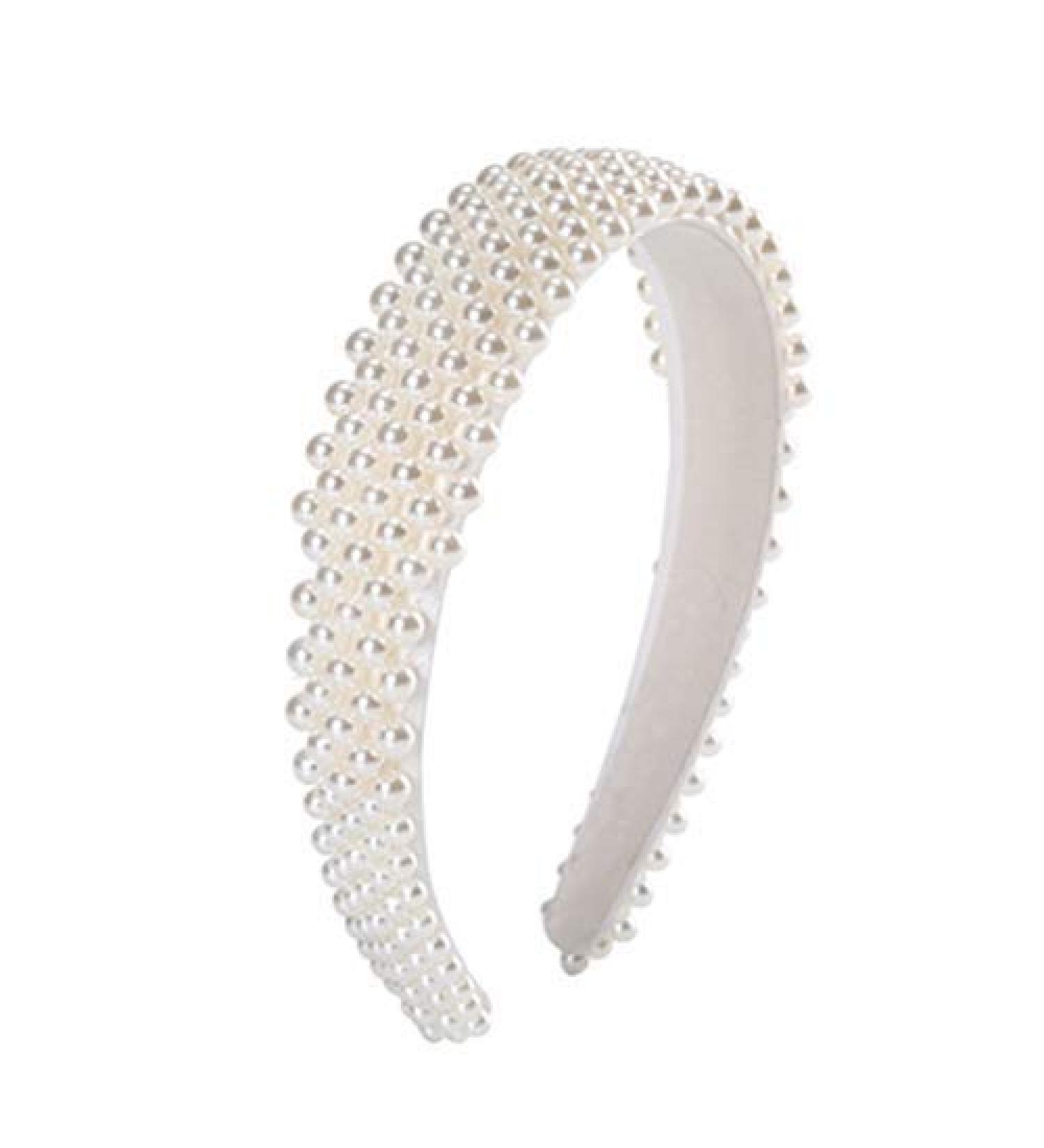 Elegant White Pearl Headband | Stylish Hair Accessories for Women - Shop Now! - Buy Online on GoSupps.com