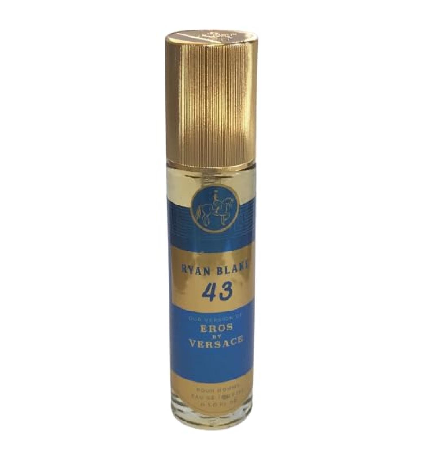 Ryan Black 43 Eros by Versace Pour Homme Eau De Toilette 1oz