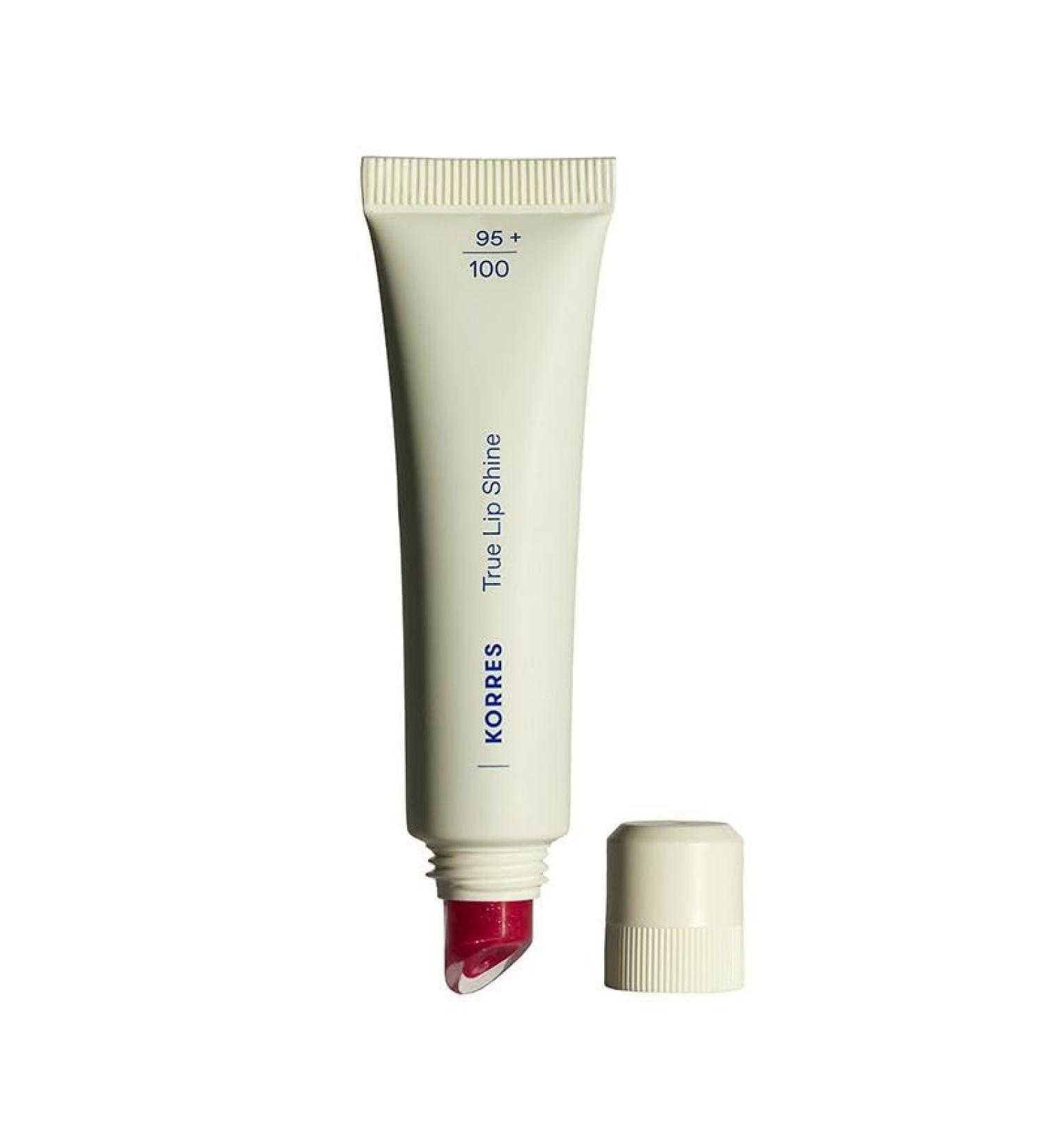 KORRES KORRES True Lip Shine Poppy Red 52 with an ultra-glossy creamy finish like a lip gloss - Nourishes like a lip balm moisturizing fresh shine non-sticky texture vegan 10