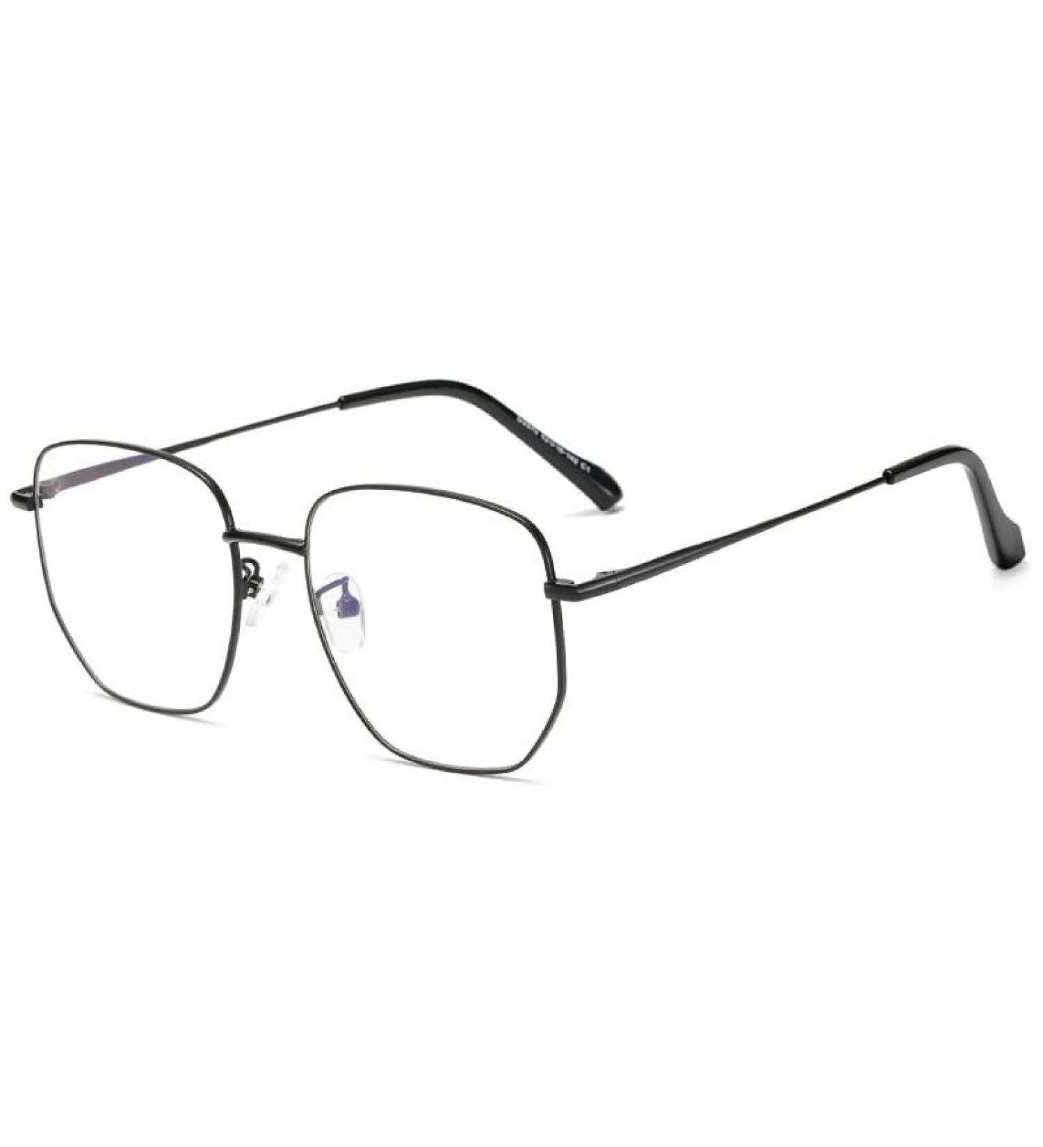 Buy Retro Blue Light Blocking Square Reading Glasses - Oversized +150 Clear Vision Computer Eyewear - Buy Online on GoSupps.com