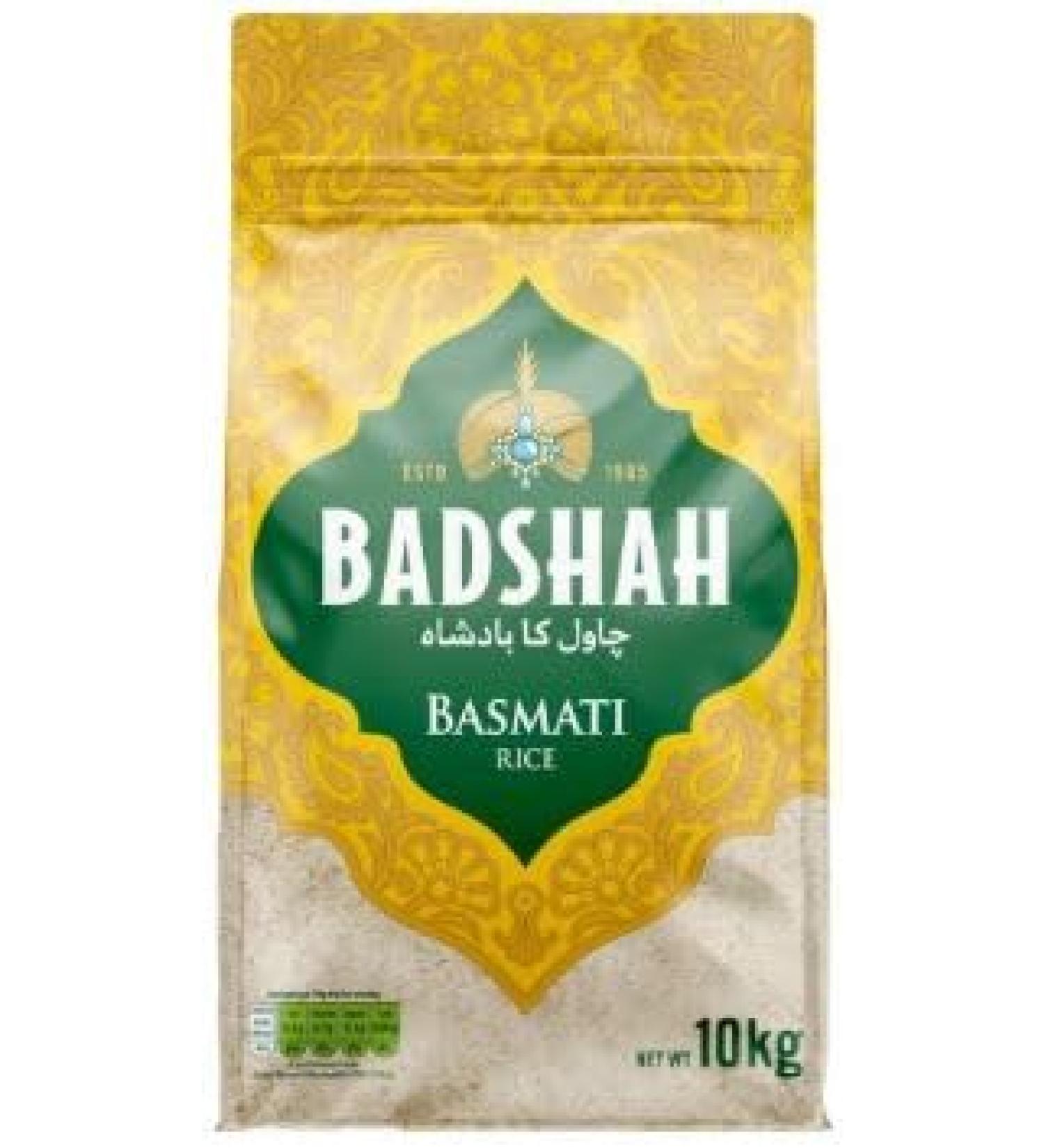 Badshah Basmati Rice 10kg - Premium Long Grain Aromatic Rice