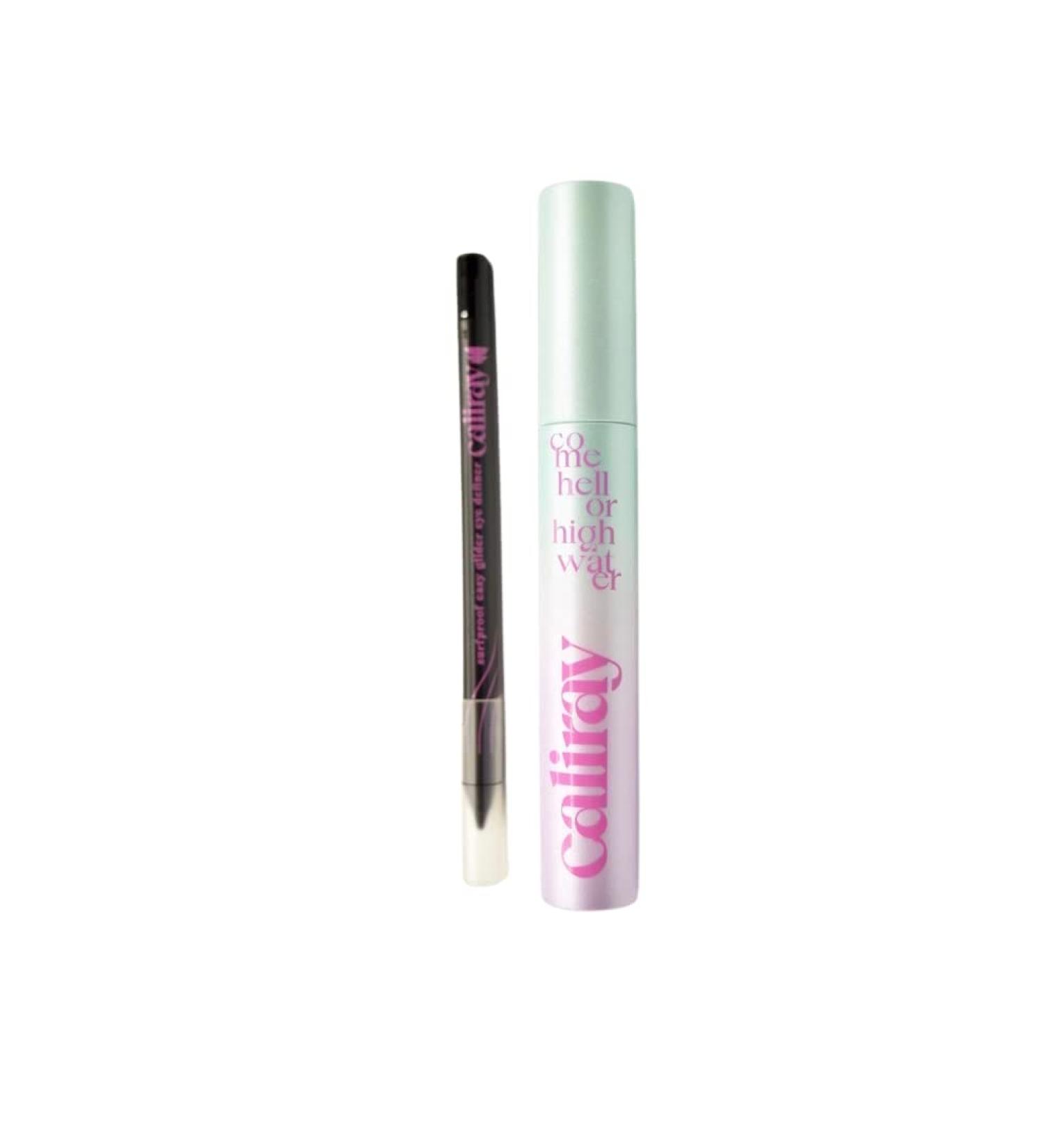 Caliray Party Wave Mascara & Eyeliner Gift Set - Volumizing Tubing Mascara & Waterproof Eyeliner in Black - Buy Online on GoSupps.com