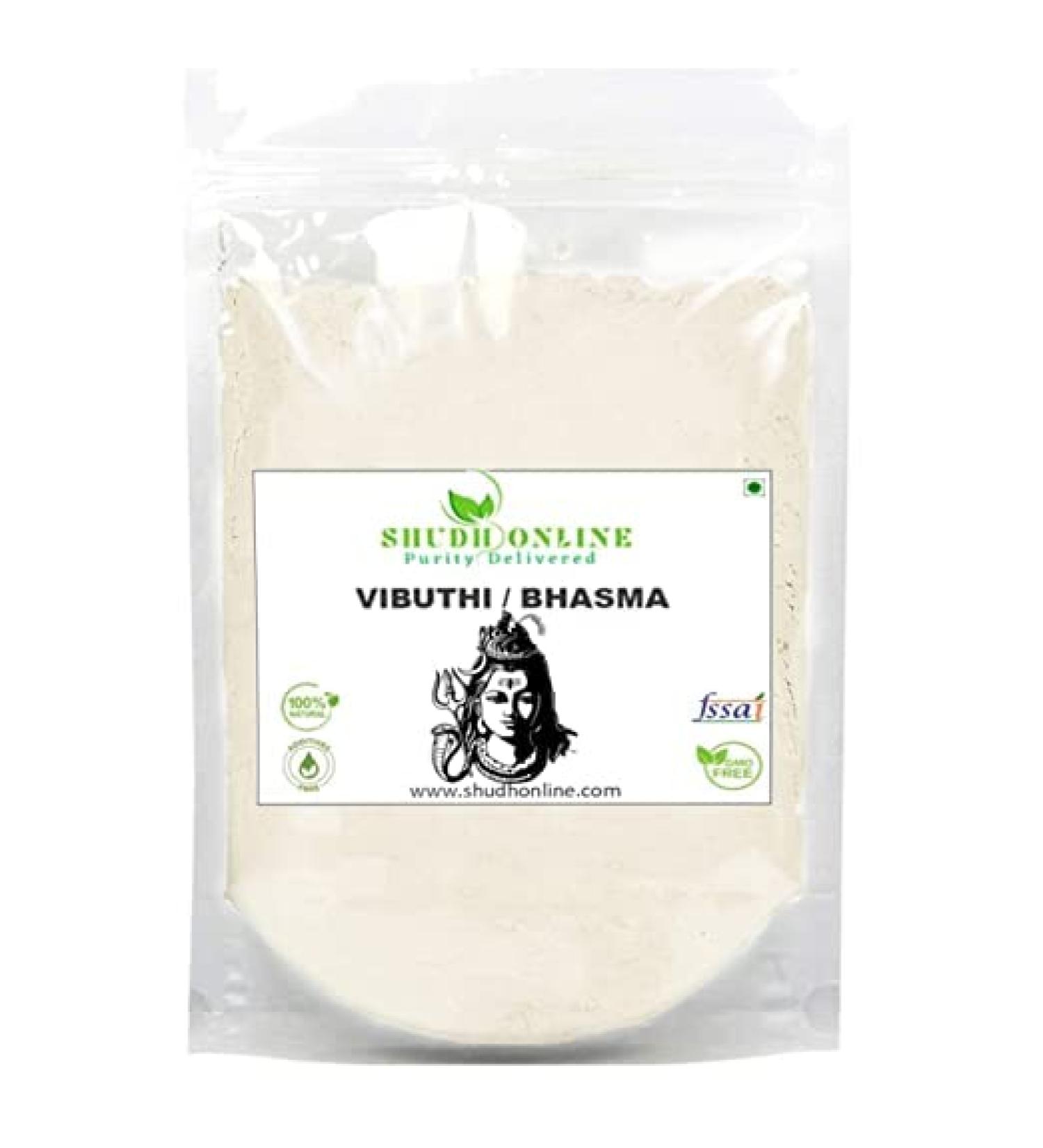 SHN Vibhuti Bhasma Vibuthi pure powder - Holy ash (1000 Grams / 1 Kg) Thiruneeru Shiva Viboothi Vibhooti Bibhuti - Buy Online on GoSupps.com