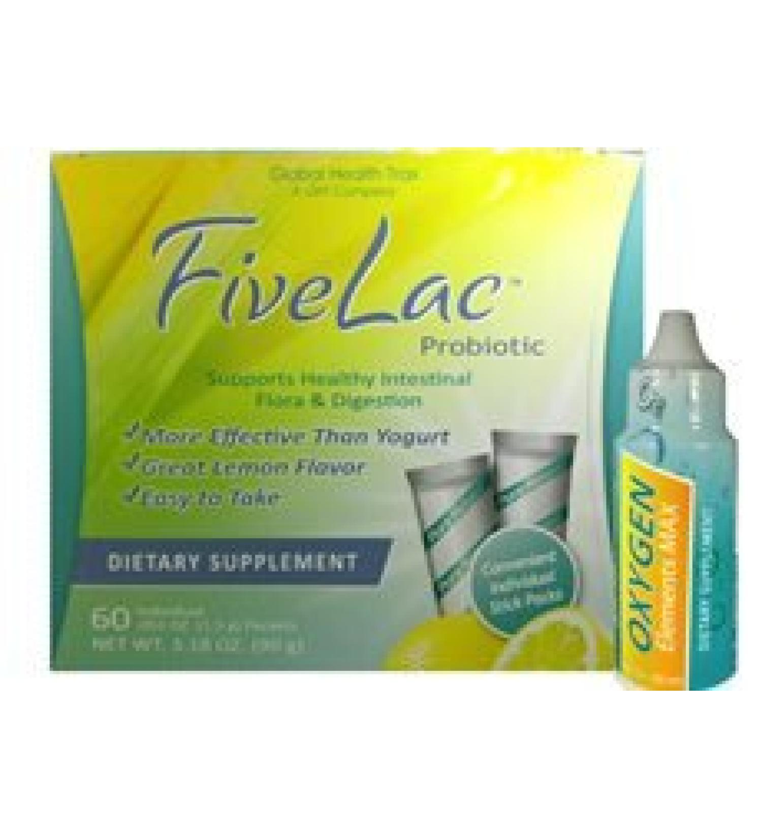 Fivelac Candida Defense & Oxygen Elements Max Dietary Supplement - Buy Online on GoSupps.com