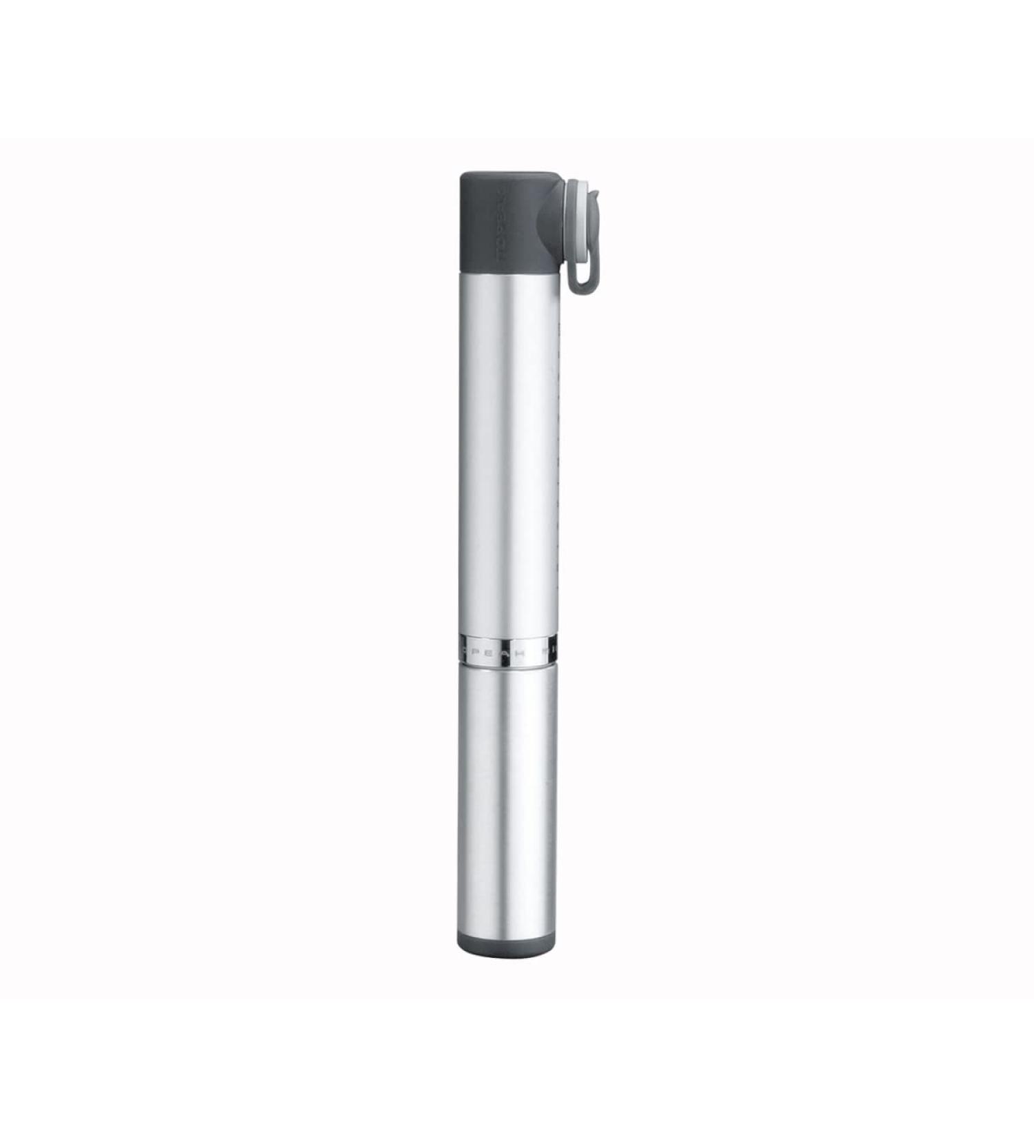 Topeak Micro Rocket AL MasterBlaster Aluminum Bike Pump - Silver | 16 x 2.4 x 2.1 cm dimensions - Buy Online on GoSupps.com