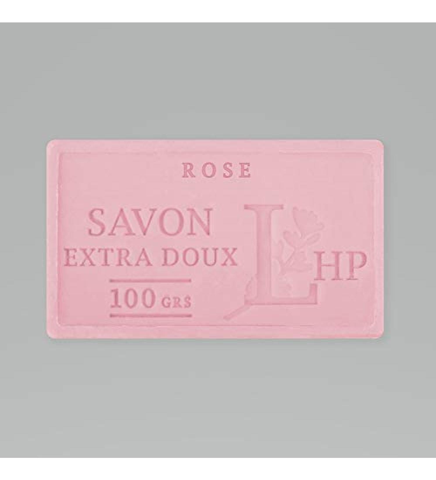 GRENADINE BOUTIQUE PRODUCT OF PROVENCE - ROSE - EXTRA GENTLE MARSEILLE SOAP 100G - DELICATE NATURAL ROSE SCENT - GUARANTEED PARABEN FREE