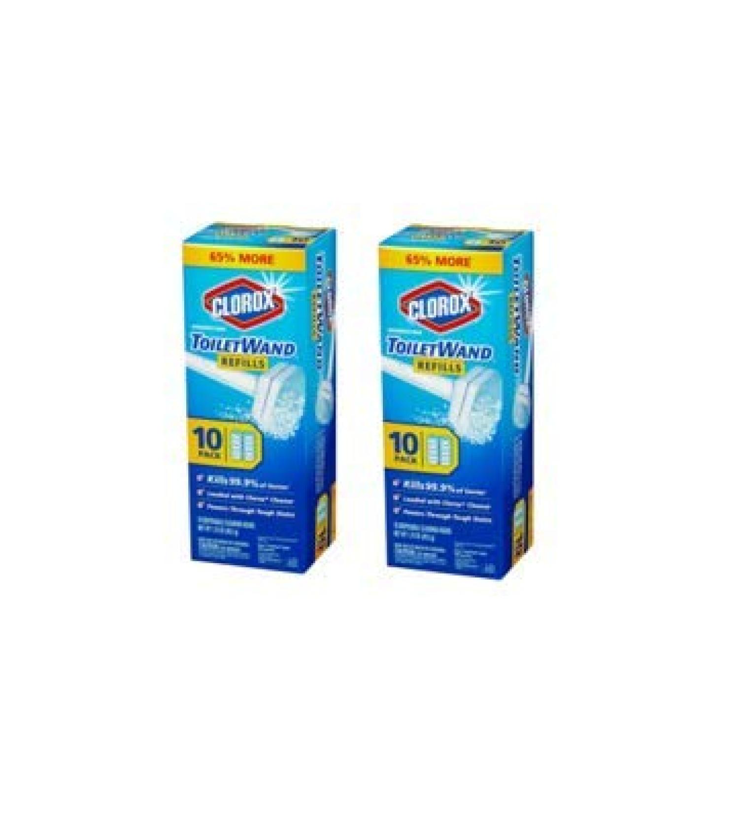 Clorox ToiletWand Disinfecting Refills 20 Disposable Cleaning Heads
