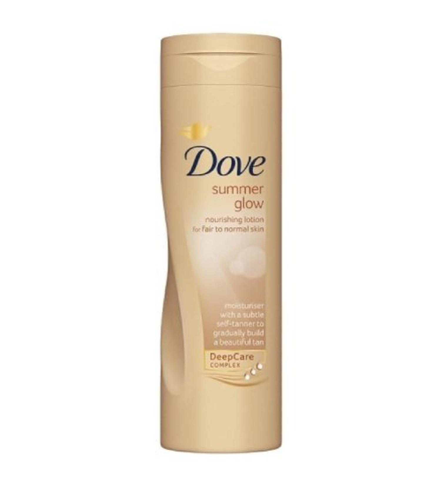 Dove Summer Glow Body Lotion nourrissante Fair To normale peau - pack de 4