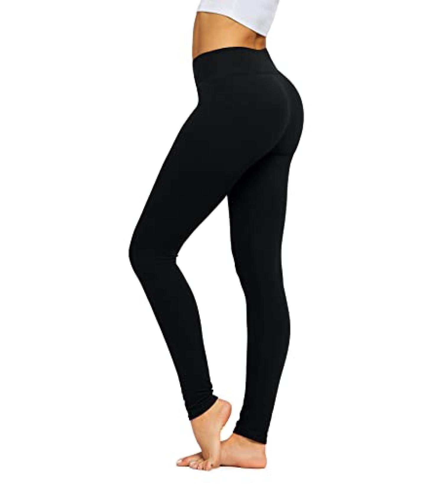 Conceited High Waist Leggings - Buttery Soft - High Waistband - Regular & Plus Size - Solid Black - Buy Online on GoSupps.com
