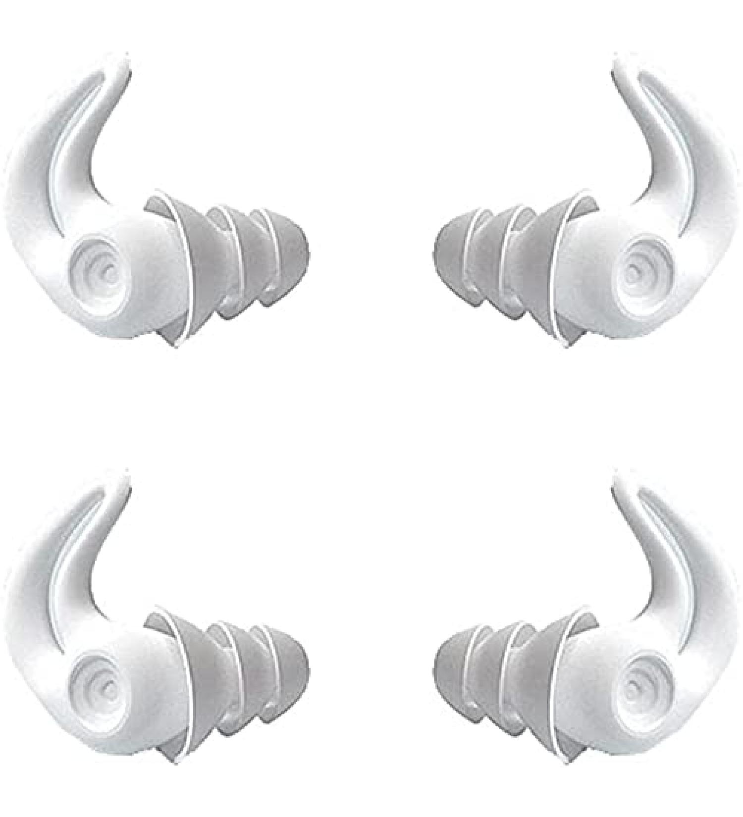 Ear Plugs for Sleep Reusable Noise Cancelling Earplugs for Sleeping Tapered Noise Reduction Soft Silicone Ear Plugs Comfortable Ear Plug Sound Blocking Earplugs for Sleep (White) Onecolor - Buy Online on GoSupps.com