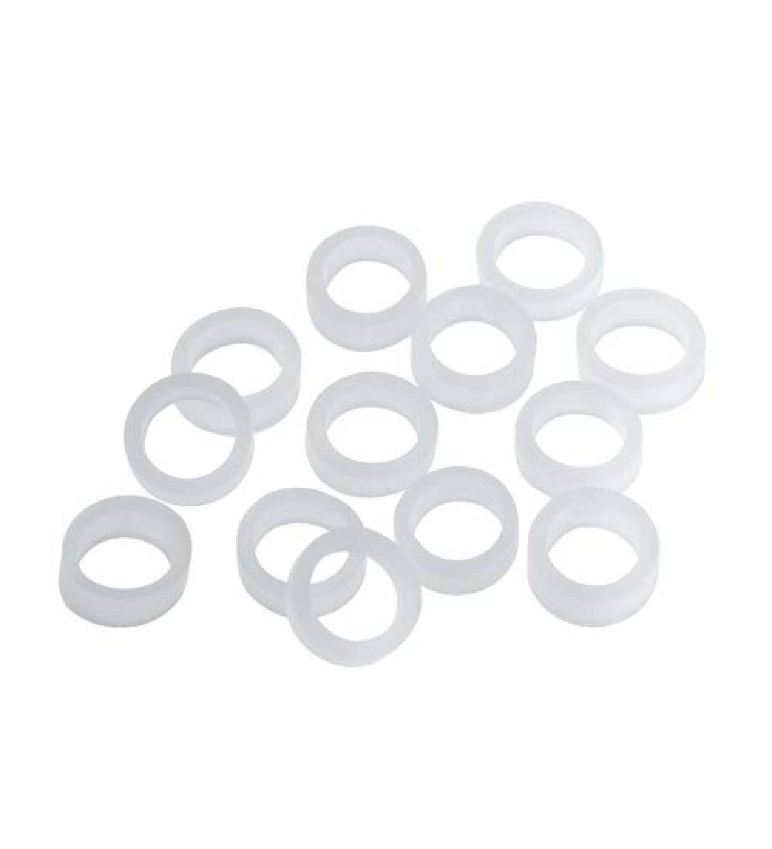 Rubber rings latex-free transparent 6.4mm 100 pieces