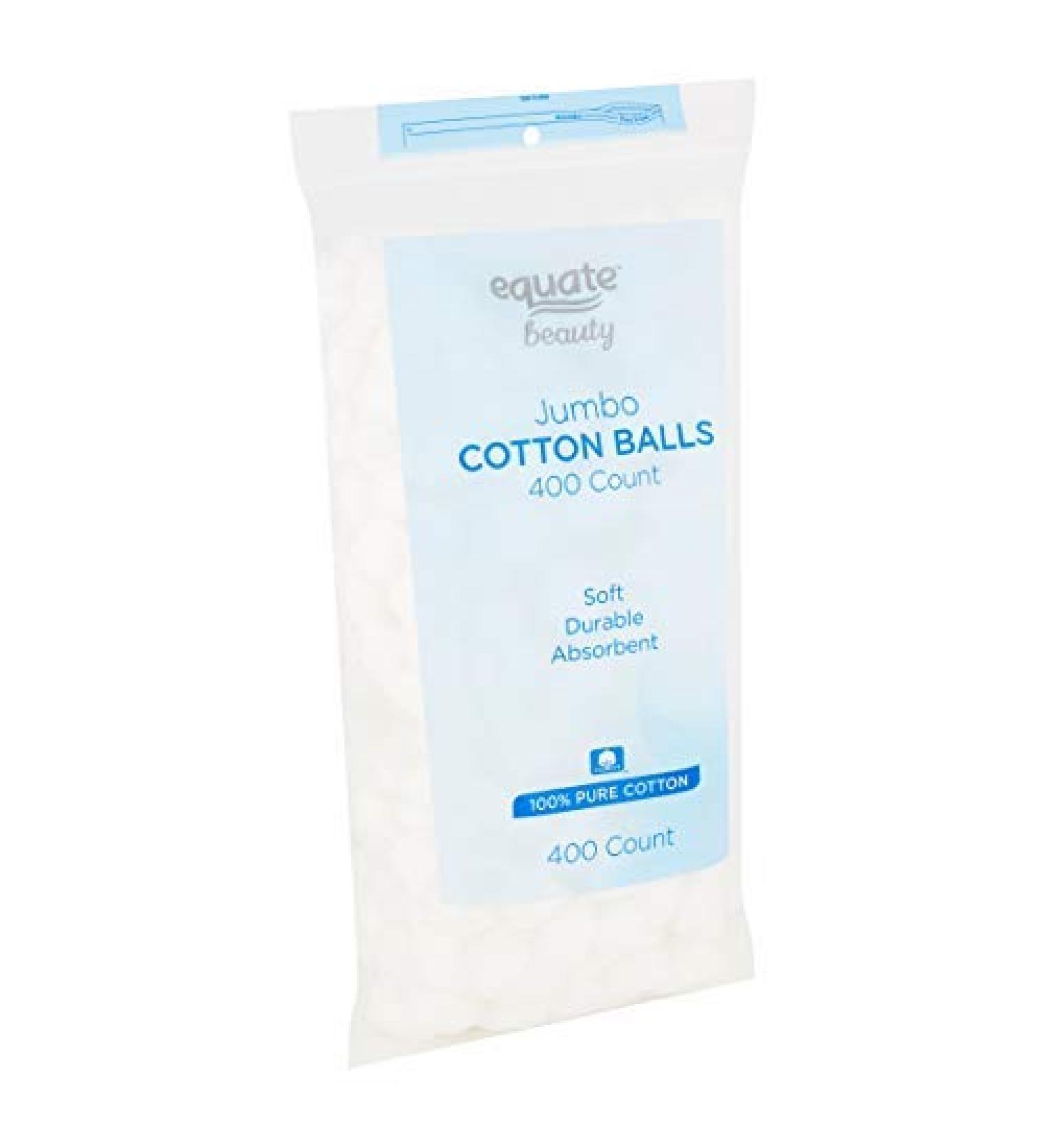 Equate Beauty Cotton Balls - Large Jumbo Size - 400 Count Pack - 1 Pack - Buy Online on GoSupps.com