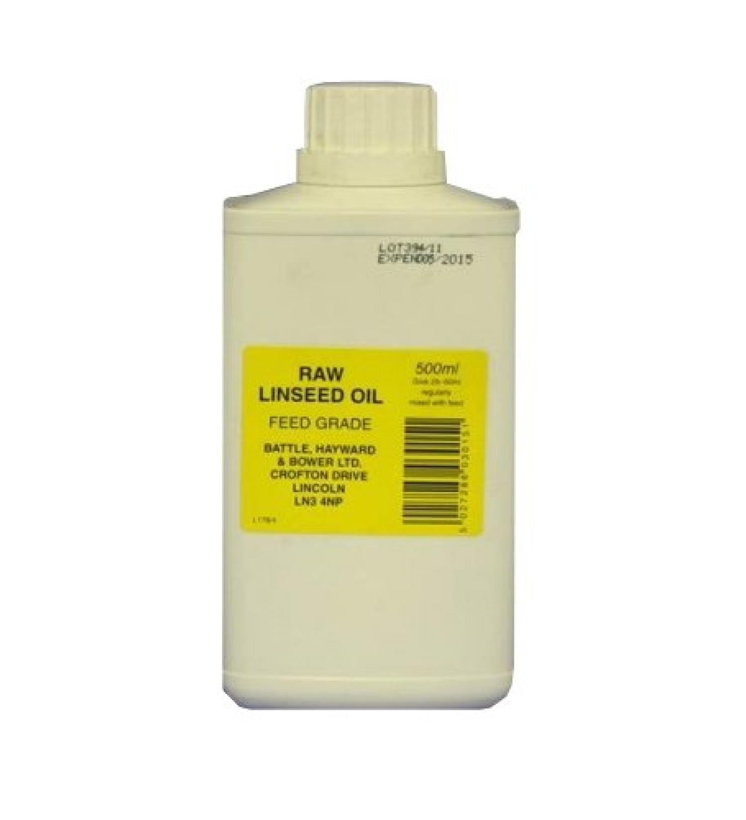 Battles Raw Linseed Oil Supplement. - Optimizes Dress Health & Condition (Choose 500ml, 2 Liter, 5 Liter or 25 Liter)