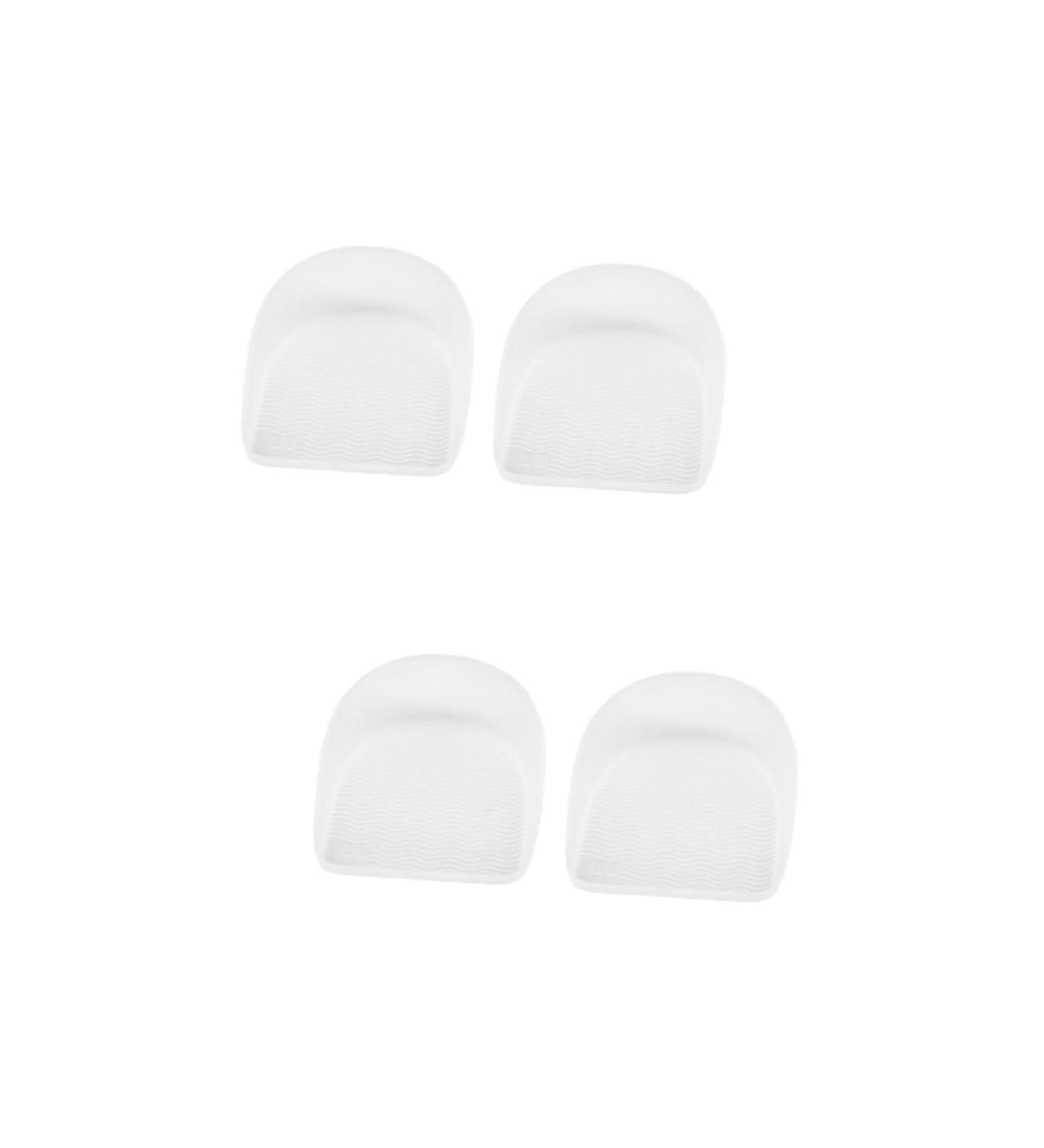 FOMIYES Heel Support Insoles - Plantar Heel Cushion Pads & Heel Cup Inserts for Pain Relief - Thicken White - 2 Pairs - Buy Online on GoSupps.com