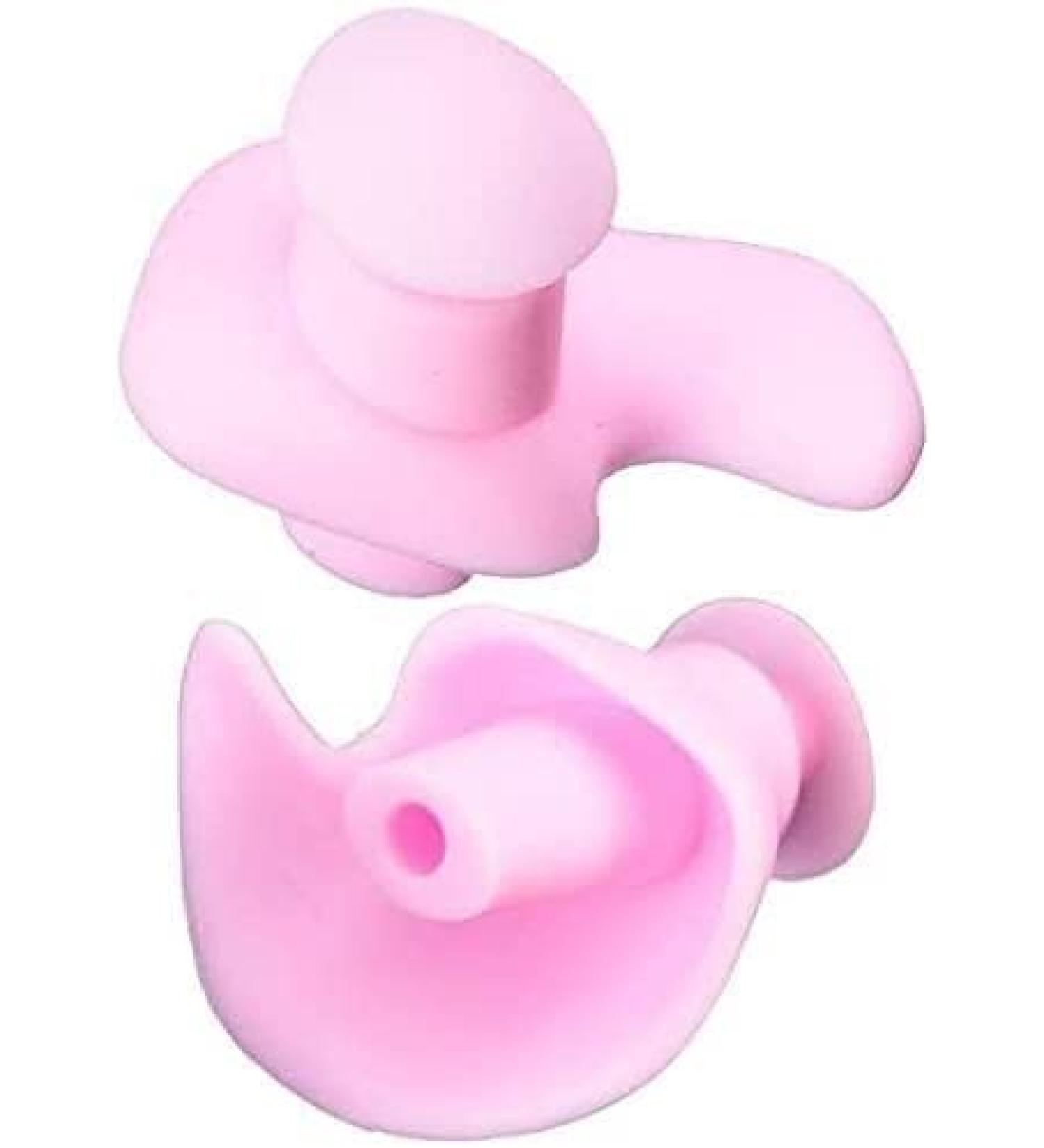 Ear Plugs for Sleep Reusable Noise Cancelling Earplugs for Sleeping Noise Reduction Earplugs Soft Silicone Earplugs Protection from Water and Noise Soft Swiming Earplug (Color : Blue) (Color : Pink