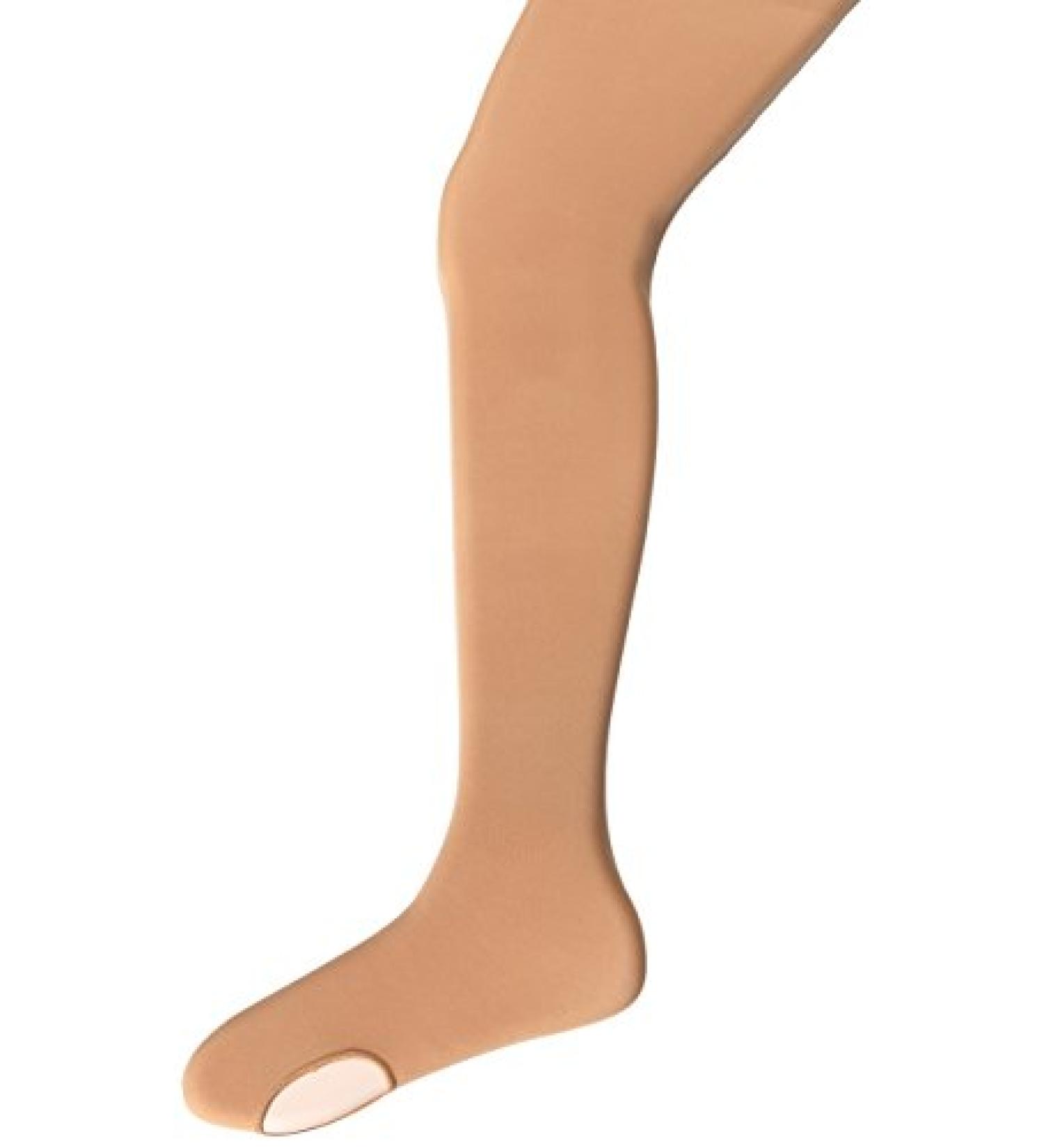 Capezio Girls' Ultra Soft Self Knit Waistband Tight Big Girls (7-16) One Size Caramel