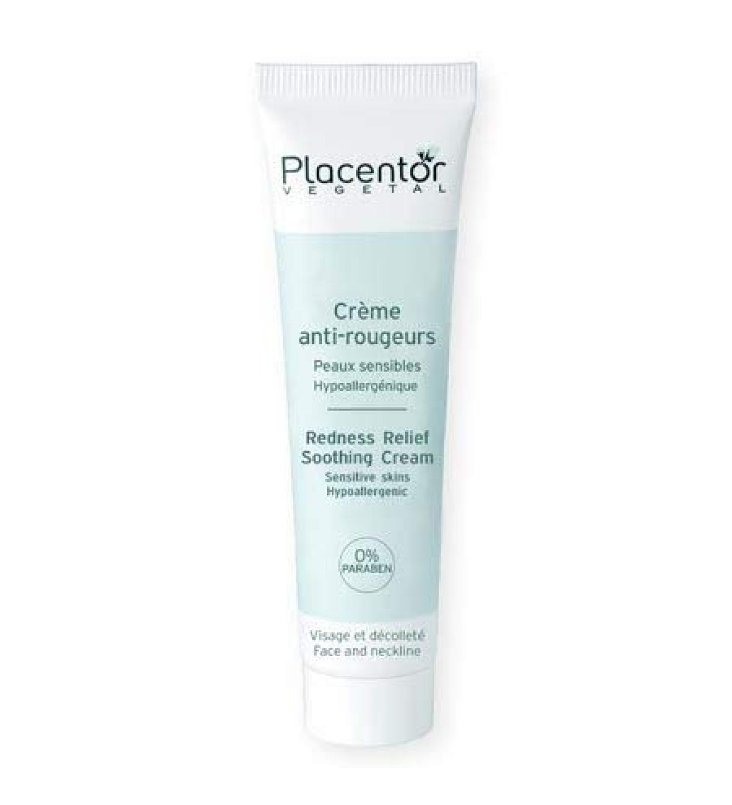 MC PLACENTOR VEGETAL REDNESS RELIEF SOOTHING CREAM 30ML -It strengthens the skin and reduces feelings of discomfort. For sensitive skin and skin with erythro-rosacea. 0% Paraben.