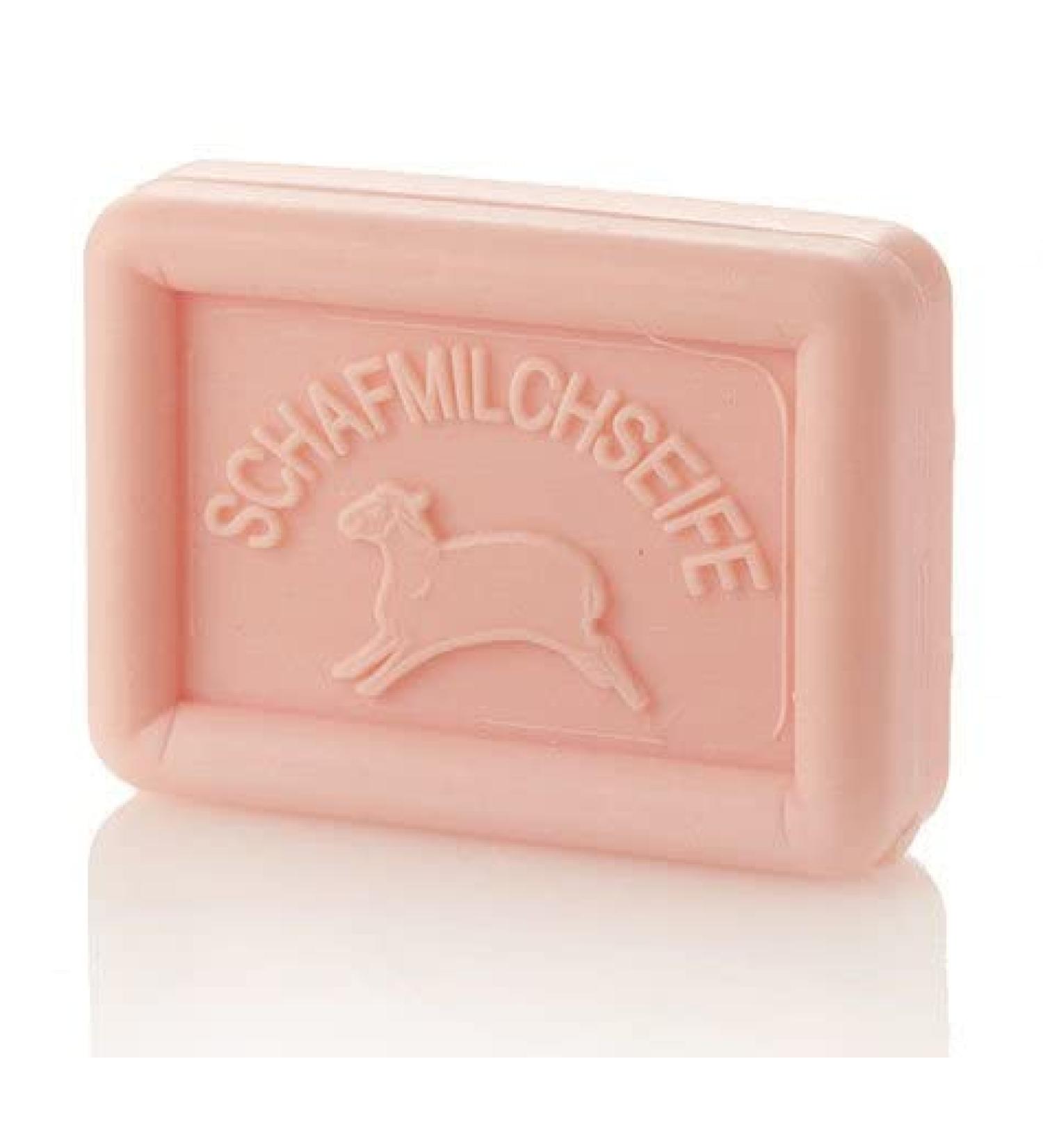 Ovis sheep's milk soap 100g -rose cleaning and care with sheep's milk in pap Packaging / zero waste without microplastics or mineral oil