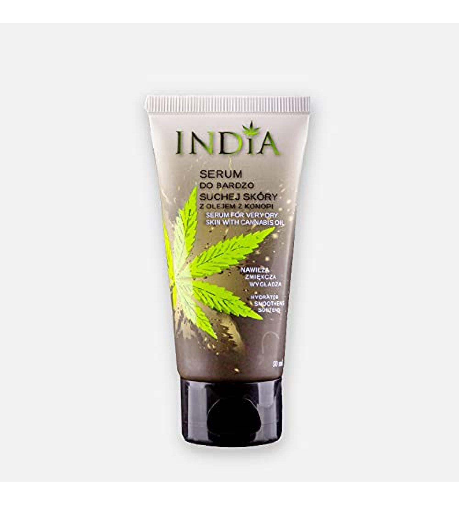 India Hemp Serum for Dry Skin Face and Hands 50 ml