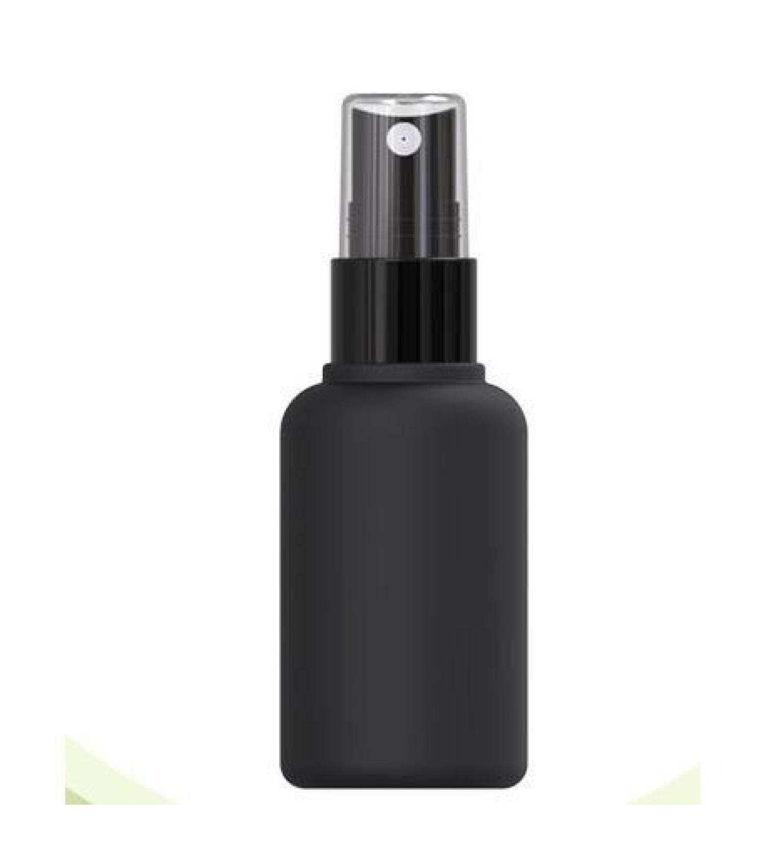 Alamor 50ml Black Matte PET Spray Bottle - High-Quality Moisture & Lotion Container for Travel & Home Use - Buy Online on GoSupps.com