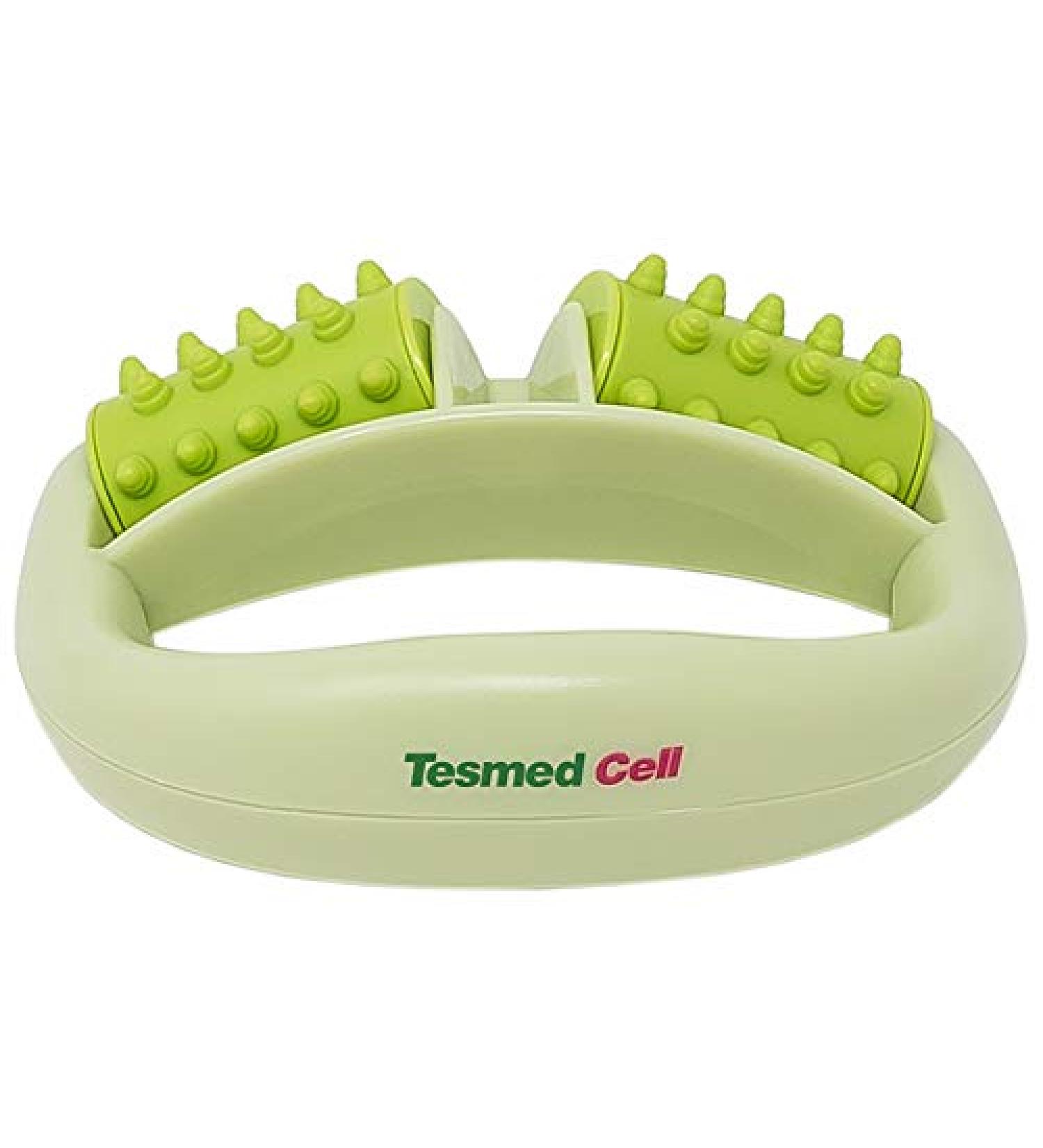 TESMED Cell Anti Cellulite Massage Roller with Handle - Green | Buy Online for International Shipping - Buy Online on GoSupps.com