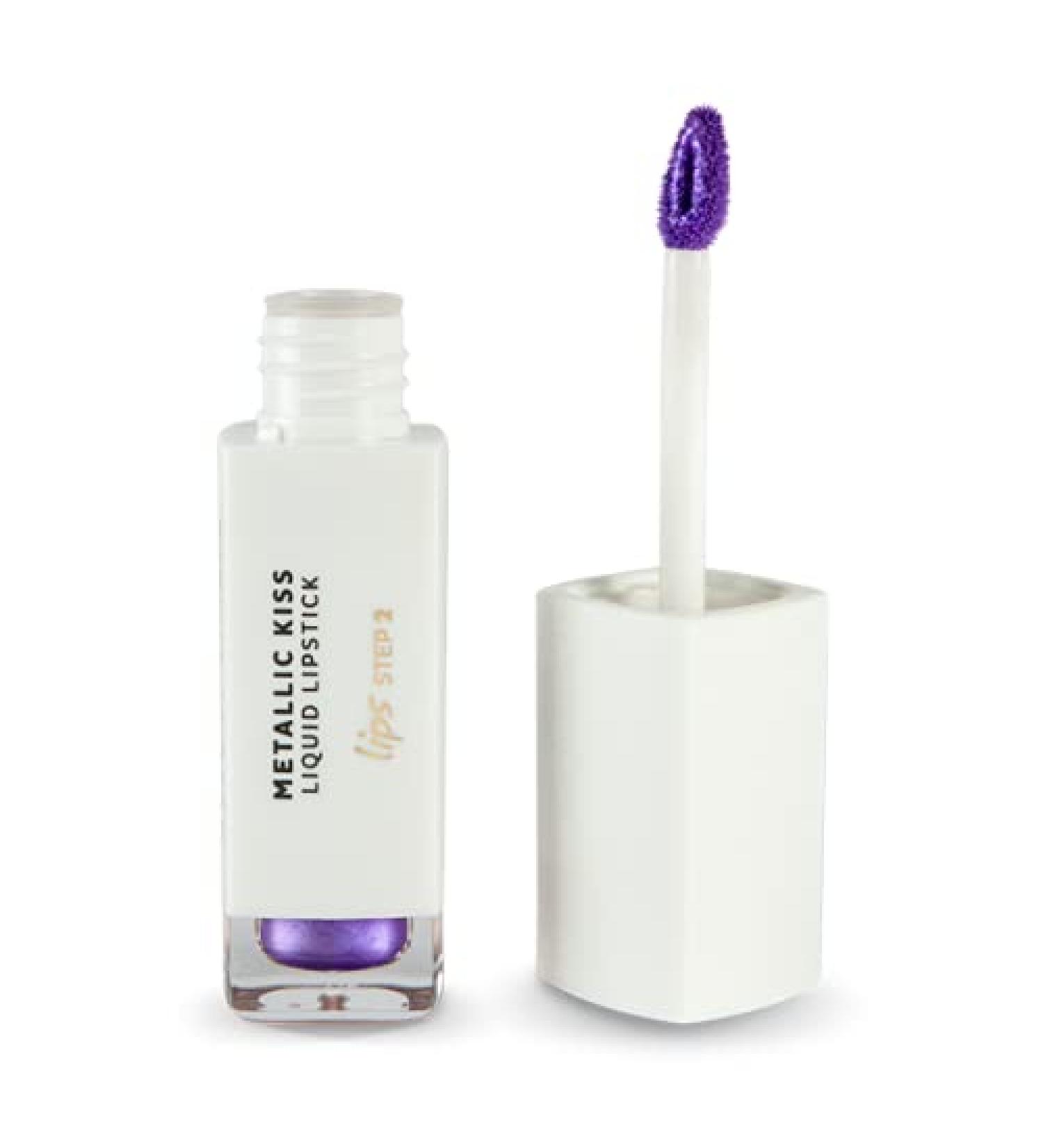 Andreia Andreia Professional Make Up - Lips - Metallic Kiss Liquid Lipstick - 08 Purple Rain