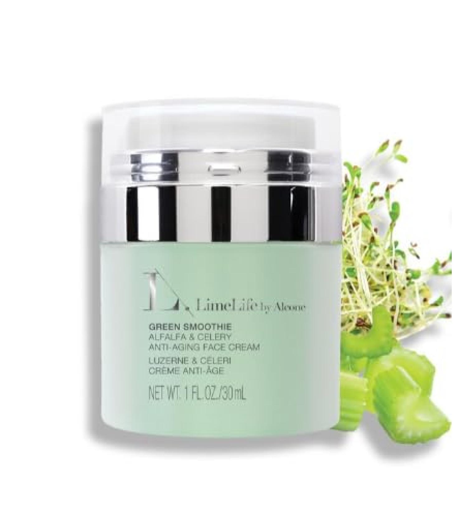 FLUFFYSELL Liime - Liffe - Green Smoothie Anti-Aging Face Cream 1 fl. oz. | 30 ml