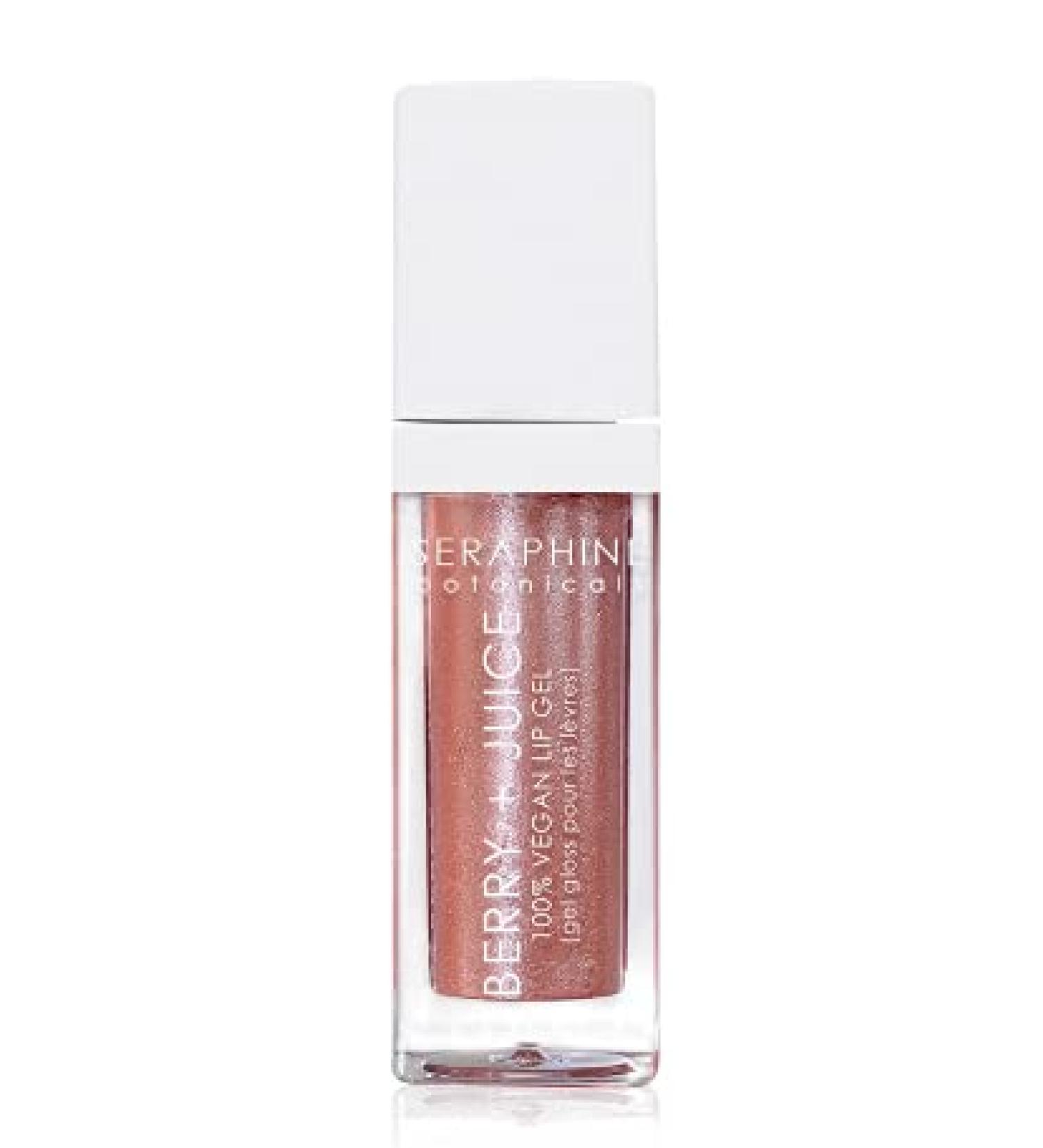 Seraphine Botanicals Berry + Juice - 100% Vegan Lip Gel Tinted Gloss 0.20 fl oz (Rose Currant)