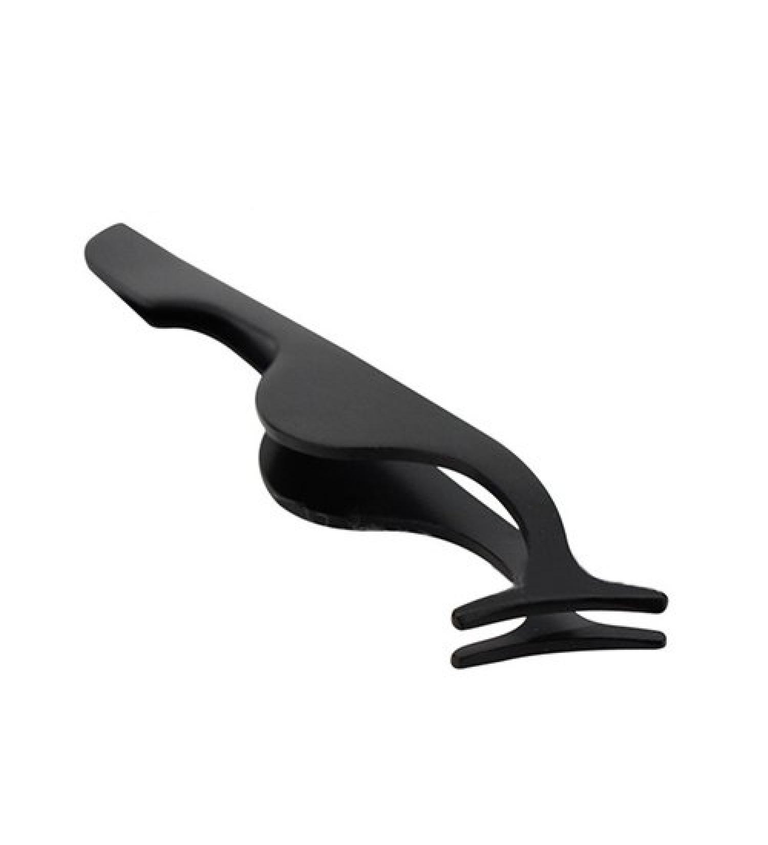 Steellwingsf Stainless Steel False Eyelashes Applicator Remover Tweezer Clip Makeup Tool (Black)