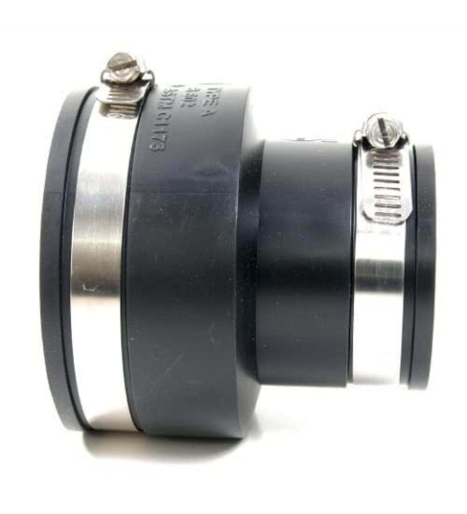 Pondlife flexible reducer 90 x 63 mm pipe connector made of PVC rubber reduction with 2 stainless steel hose clamps reducing pieces