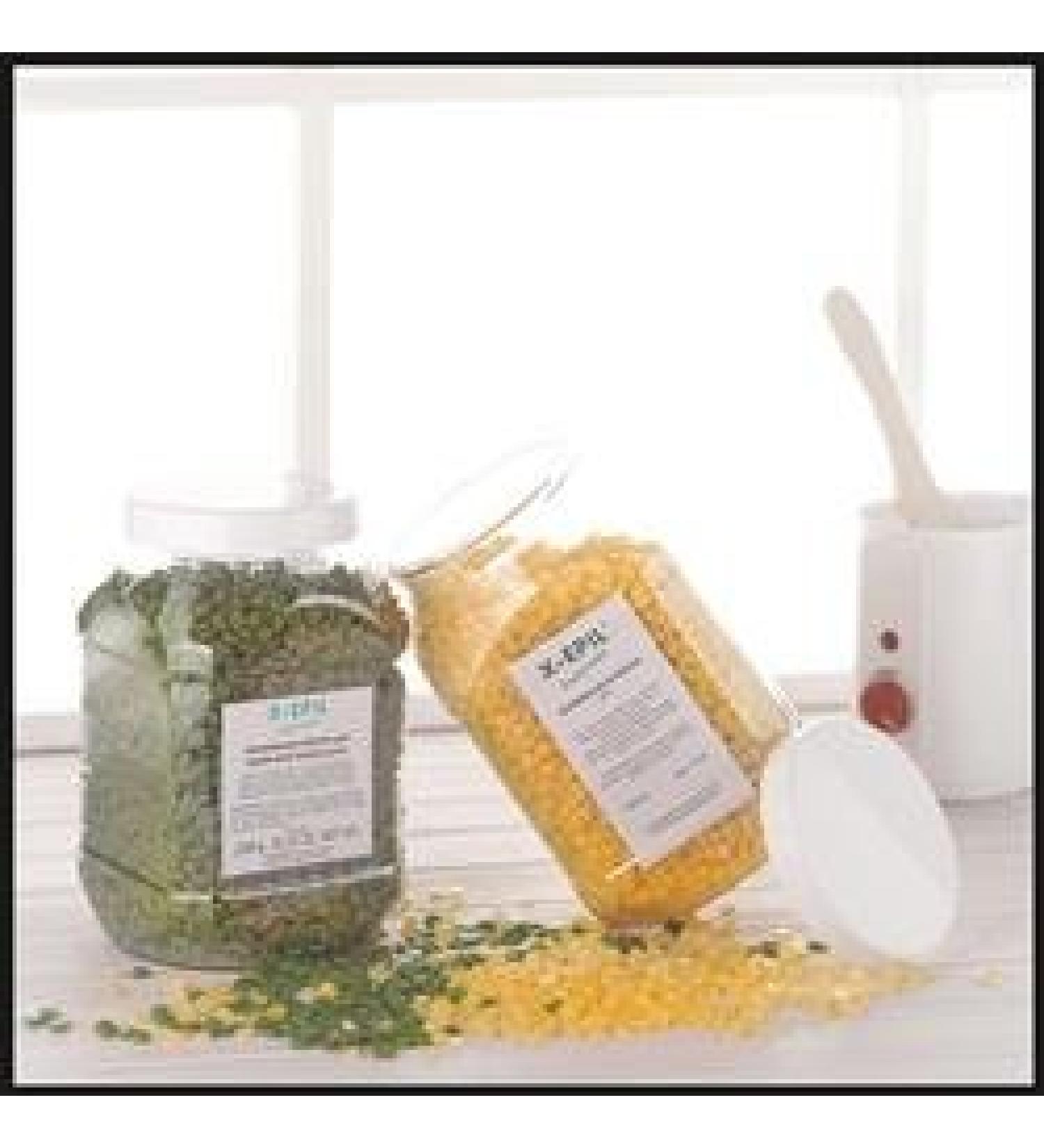 X-EPIL Warm Wax Pearls yellow 1200 g With beeswax