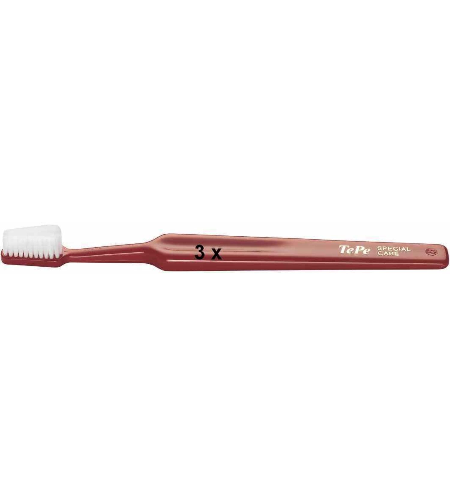 3 Tepe toothbrushes Special Care ultra soft