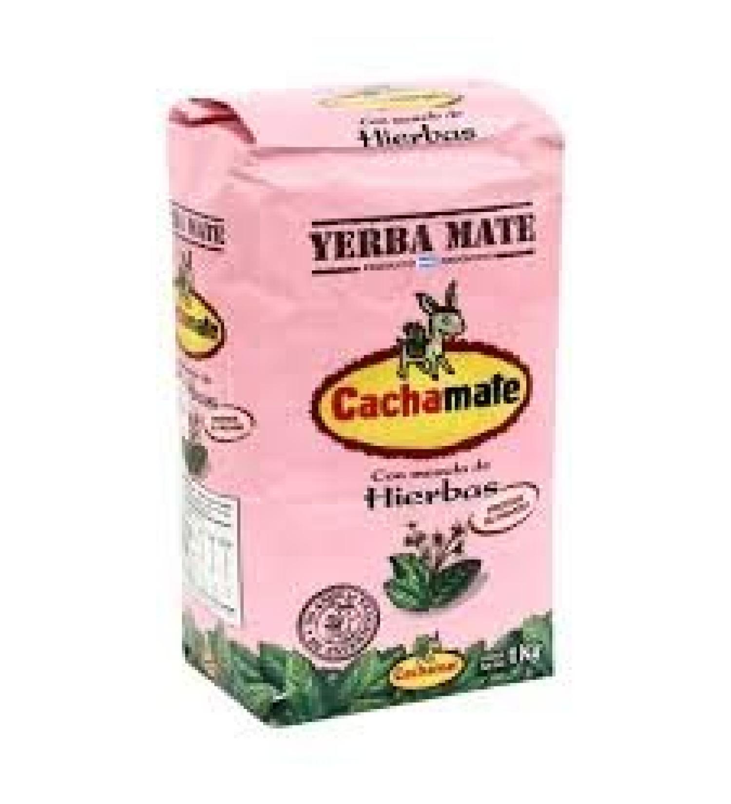 Yerba mate Cachamate Rosa Herbal mix Boldo & Mint 2.2 Lb / 1 Kg