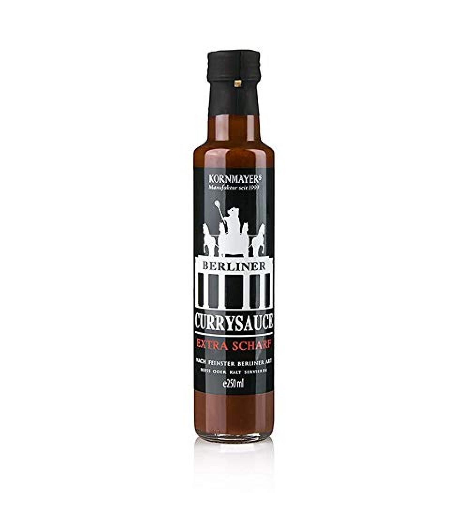 Kornmayer Berlin curry sauce extra scherp 250 ml