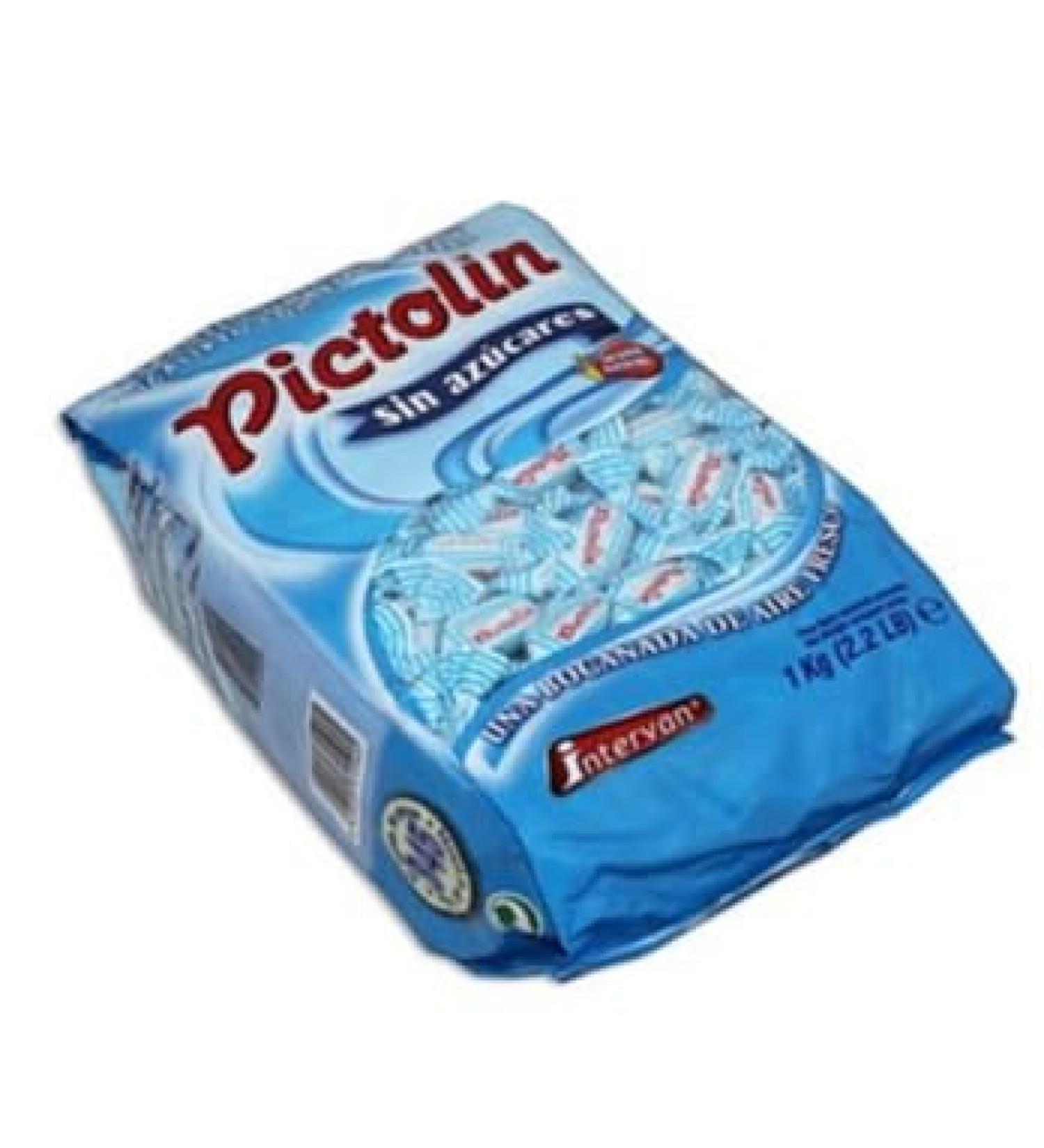 Patalin Bonbons l'Eucalyptus sans Sucre Grand Sachet 1 kg Format Professionnel pour la Gorge avec dulcorants