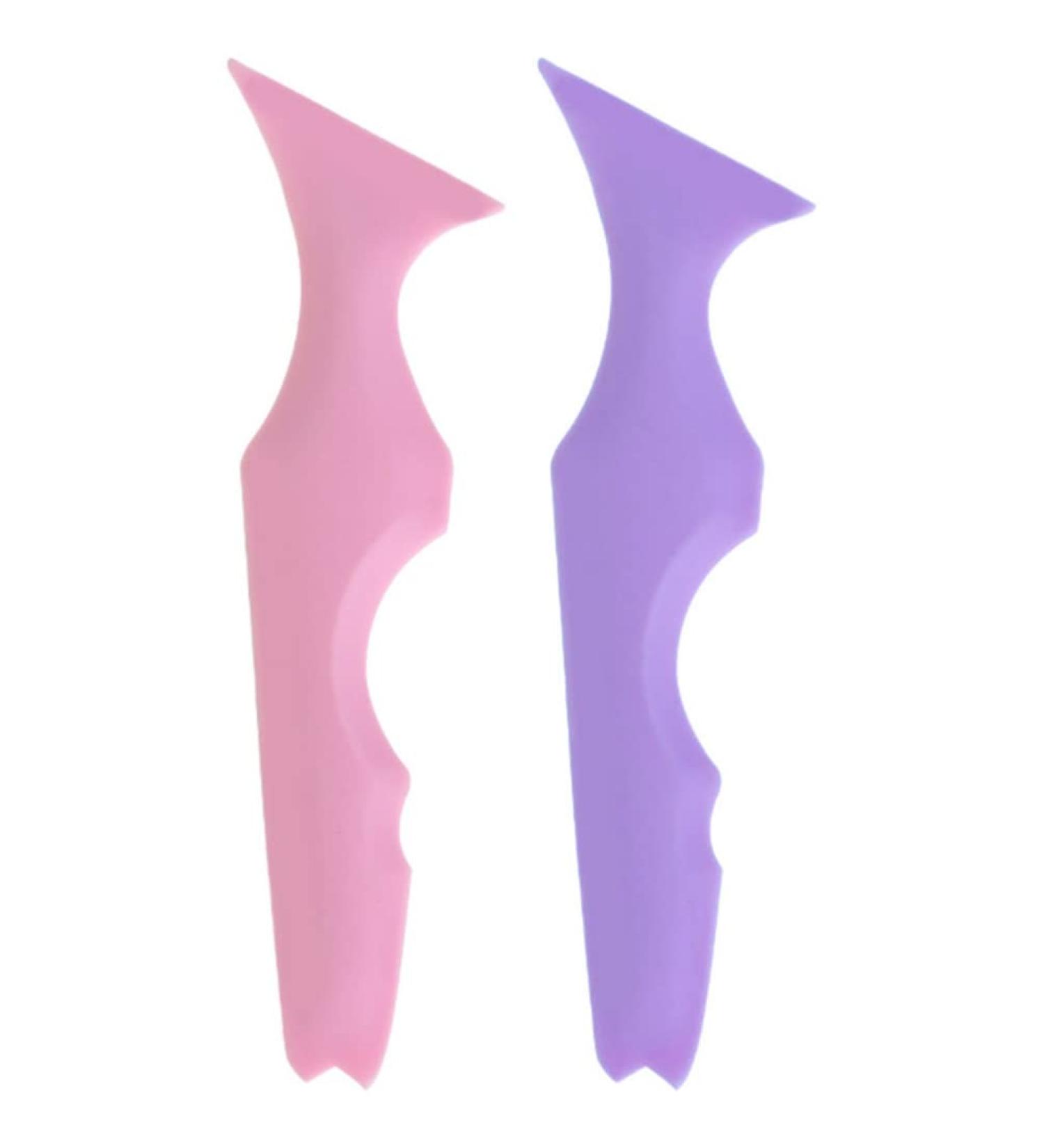 COHEALI Eyeshadow Stencils 2pcs Silicone Beauty Ruler Eyeshadow Silicone Eyeliner Shield Silicone Eyebrow Stencil Bevel Cream - Buy Online on GoSupps.com