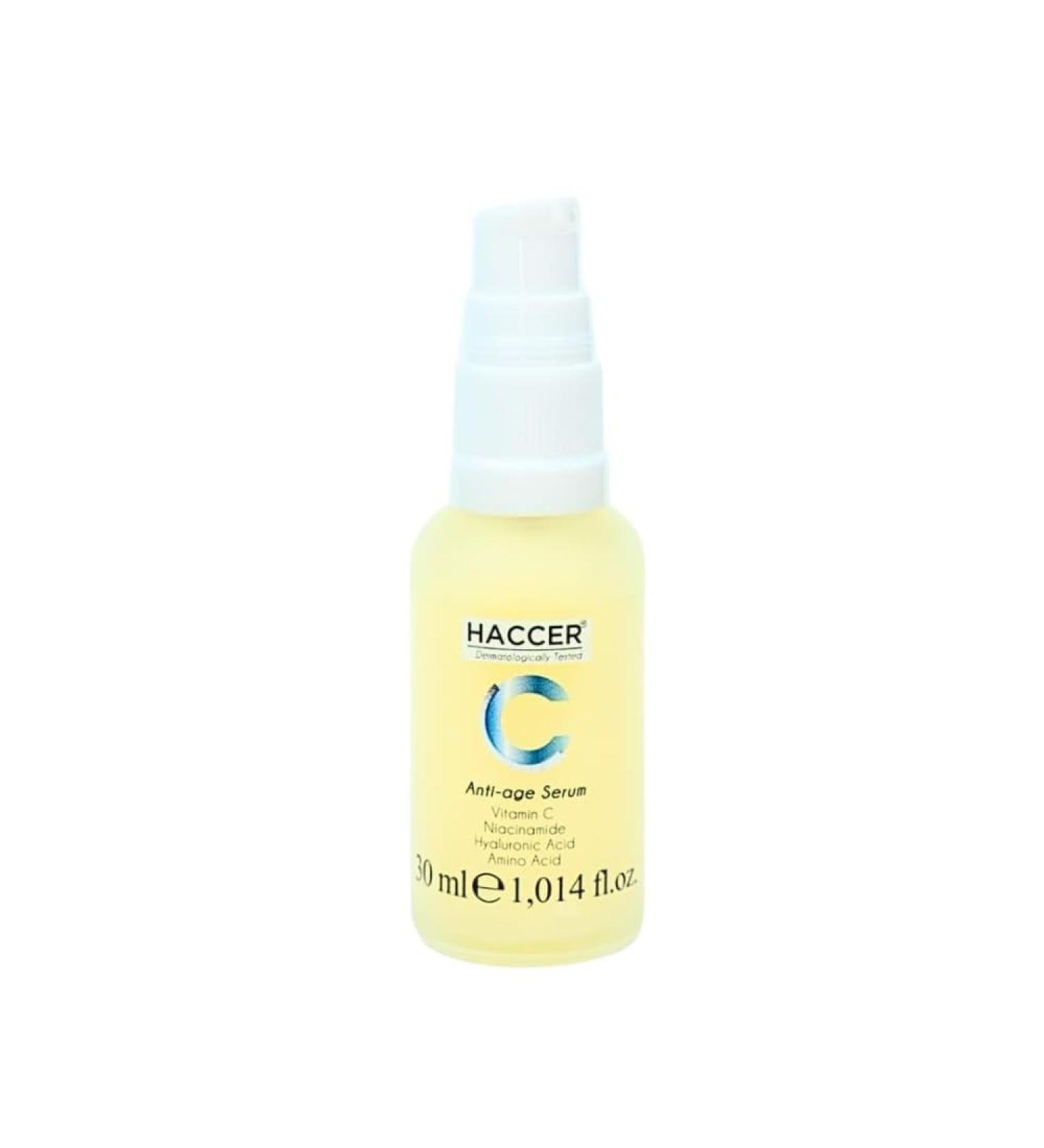 Anti-Age Serum Wrinkle Reduction Skin Firming & Hydration Elasticity Boost with Hyaluronic Acid Vitamin C & Peptides Paraben-Free Tested Anti-Wrinkle Serum Youthful Skin 50ml - Buy Online on GoSupps.com