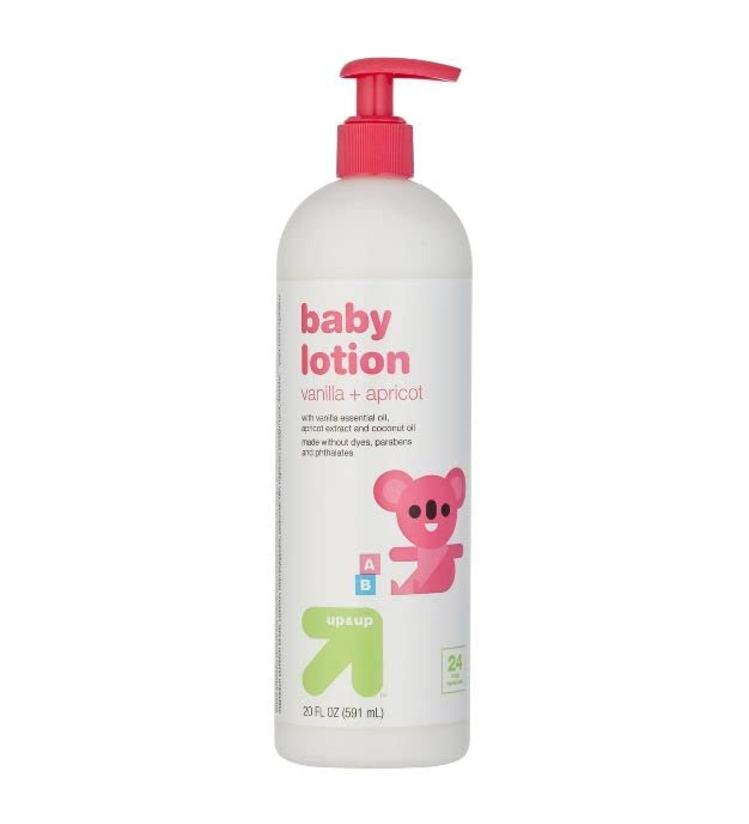 Up & Up Vanilla & Apricot Baby Lotion - 20 FL OZ | Moisturizing and Nourishing Formula - Buy Online on GoSupps.com