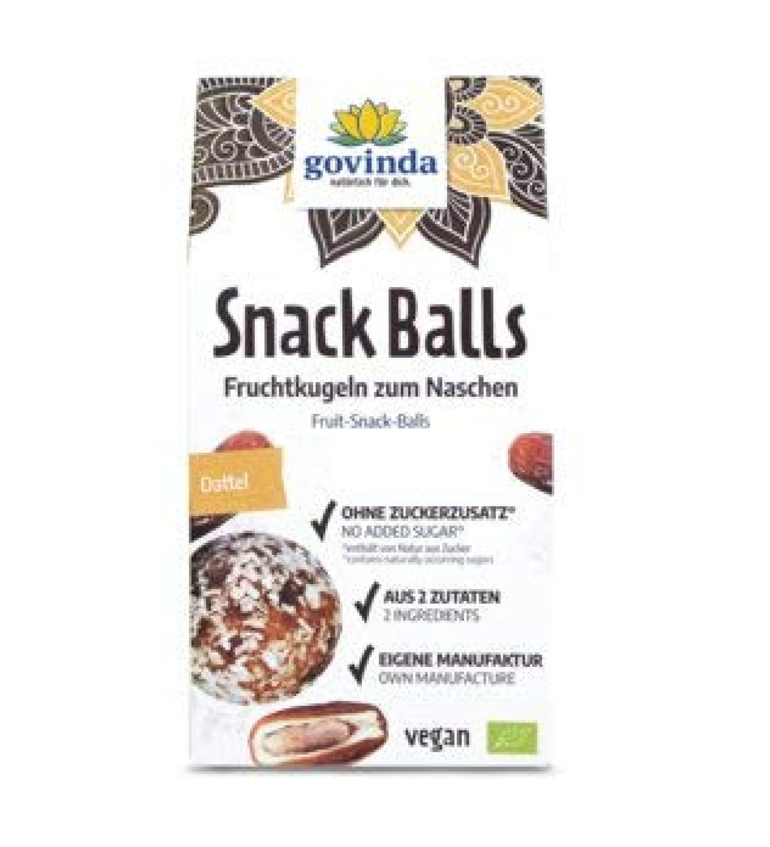 govinda GOVINDA Snack Balls Date 100g