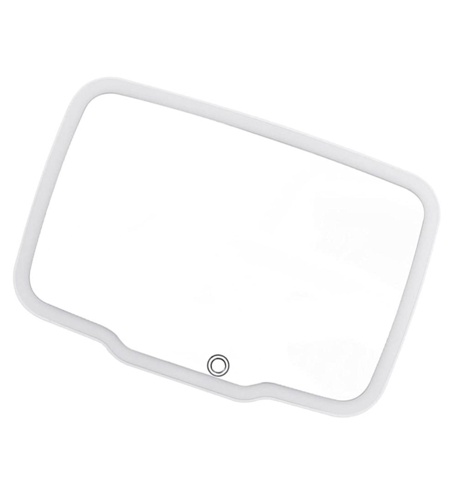 Minkissy Car Vanity Mirror Sun Shading Cosmetic Mirror Car Sunshade Mirror Car Cosmetic Mirror Automotive Visor Vanity Mirror Clip on Visor Mirror Universal Makeup Mirror Abs White - Buy Online on GoSupps.com