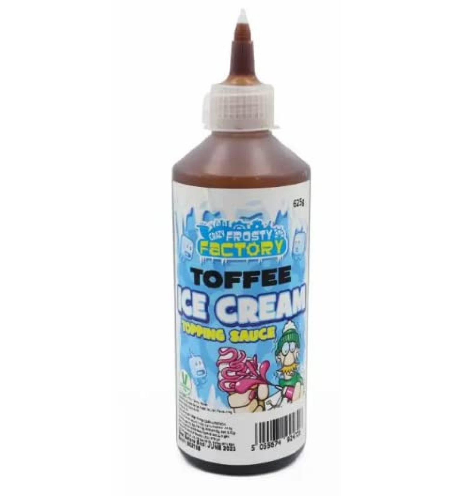 Ellies Jellies Crazy Frosty Factory Toffee Ice Cream Topping Sauce 625ml x1